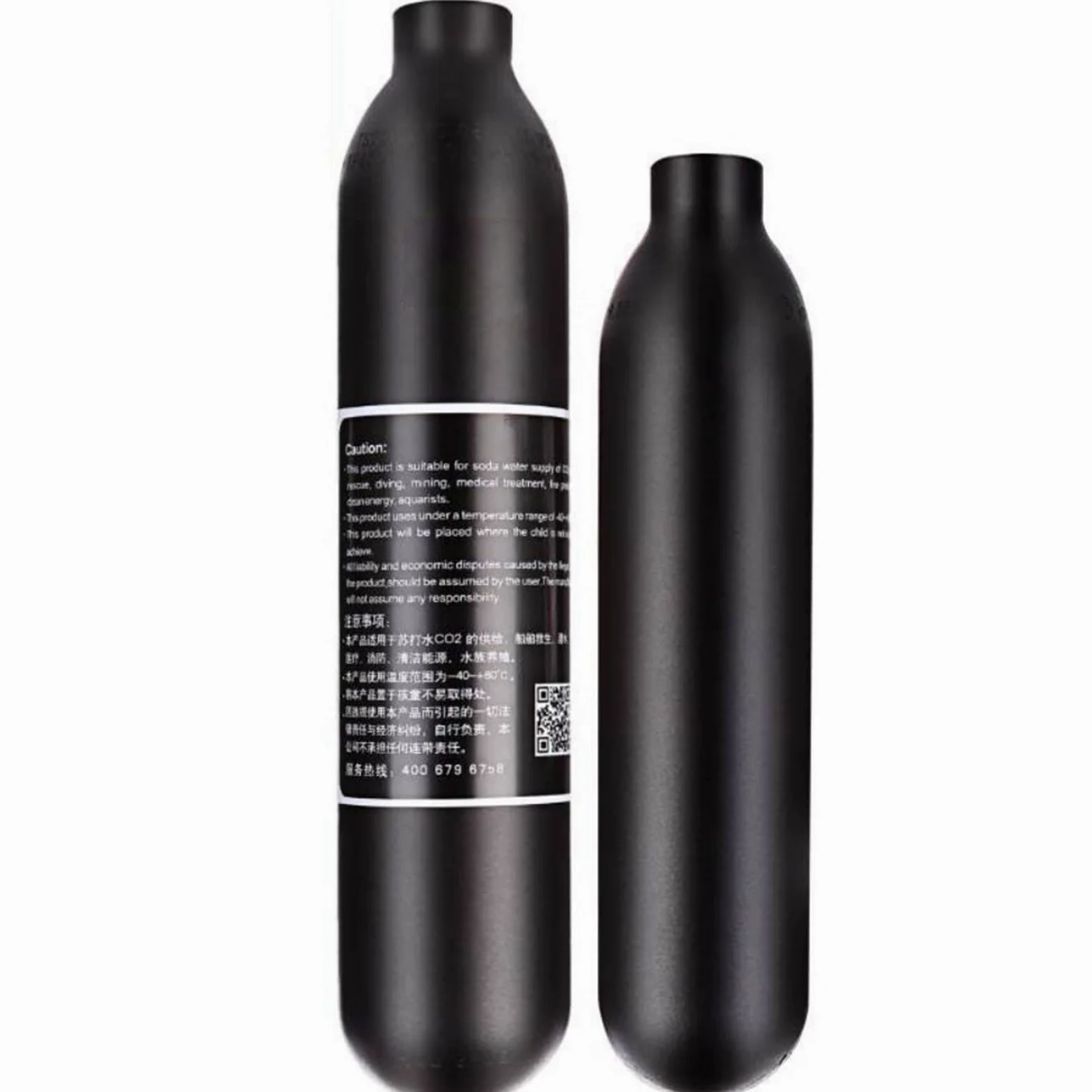 TUXING Serbatoio Paintball PCP 4500Psi 0.35L 4500psi CE Approvato Cilindro in Alluminio 21Ci capacità per Paintball o Pistole ad Aria PCP (Bottiglia Vuota) M18 * 1,5