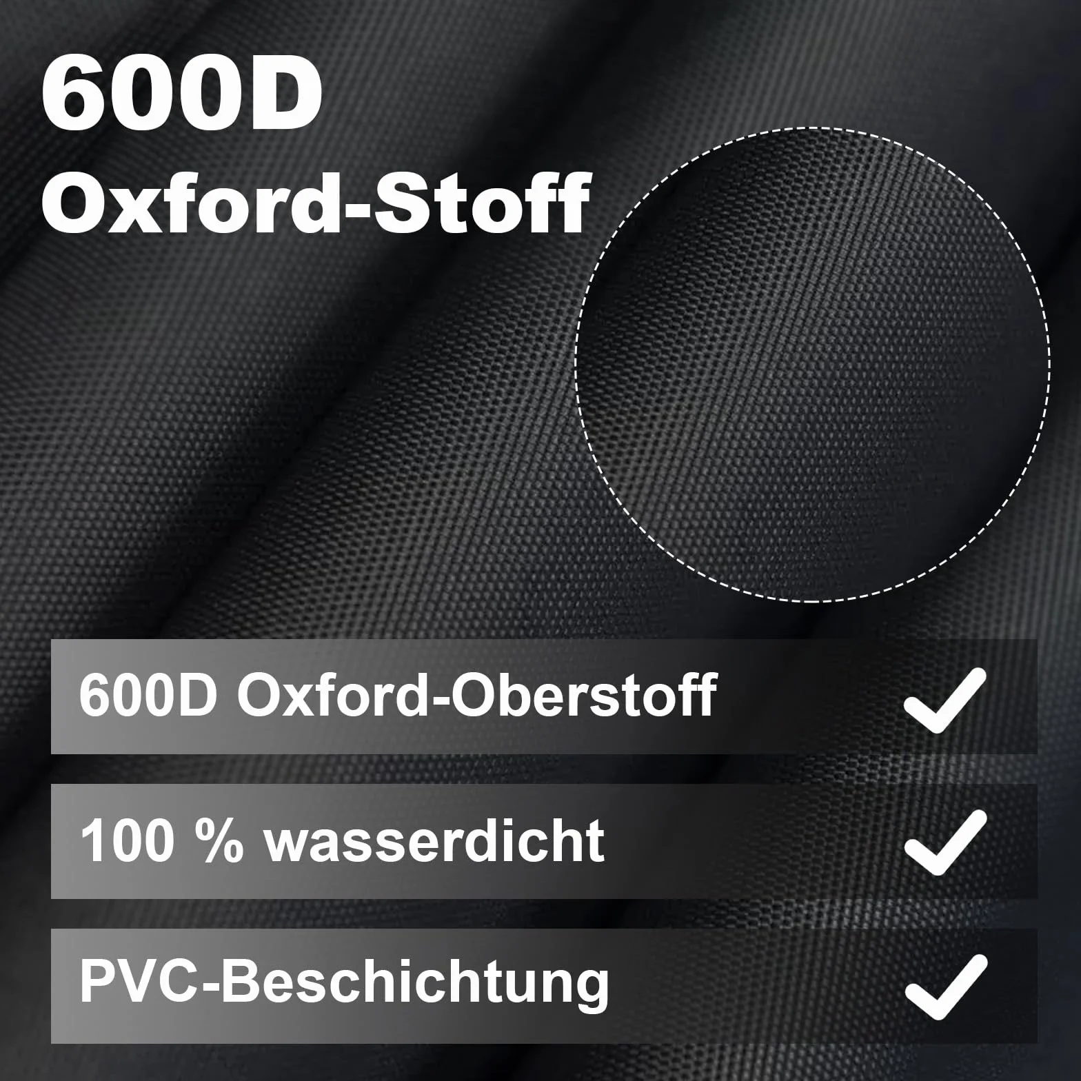 Copri biliardino Tessuto Oxford 600D Impermeabile UV 160x115x50 cm Nero