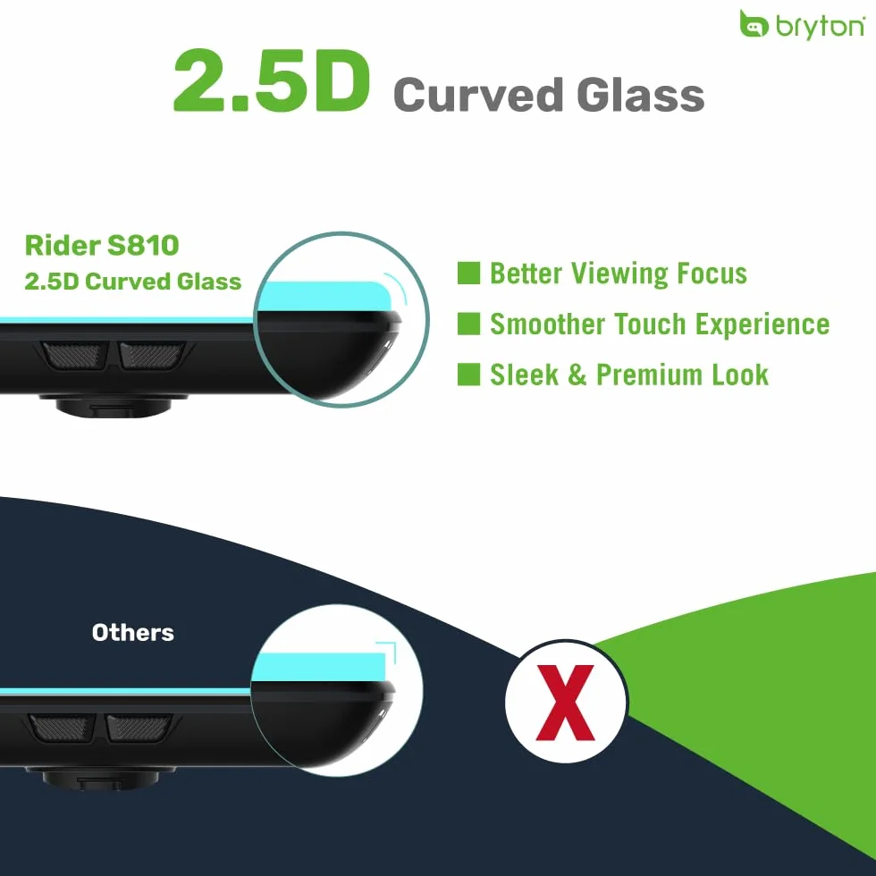 Bryton Rider S810 Ciclocomputer GPS 3.5" 2.5D 50h batteria mappa Europa offline ANT+/BLE sensori inclusi