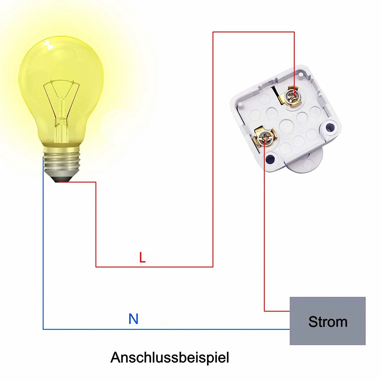Interruttore a contatto LED (basso voltaggio) o 230 V (alto voltaggio) On/Off, Scatto, Nero
