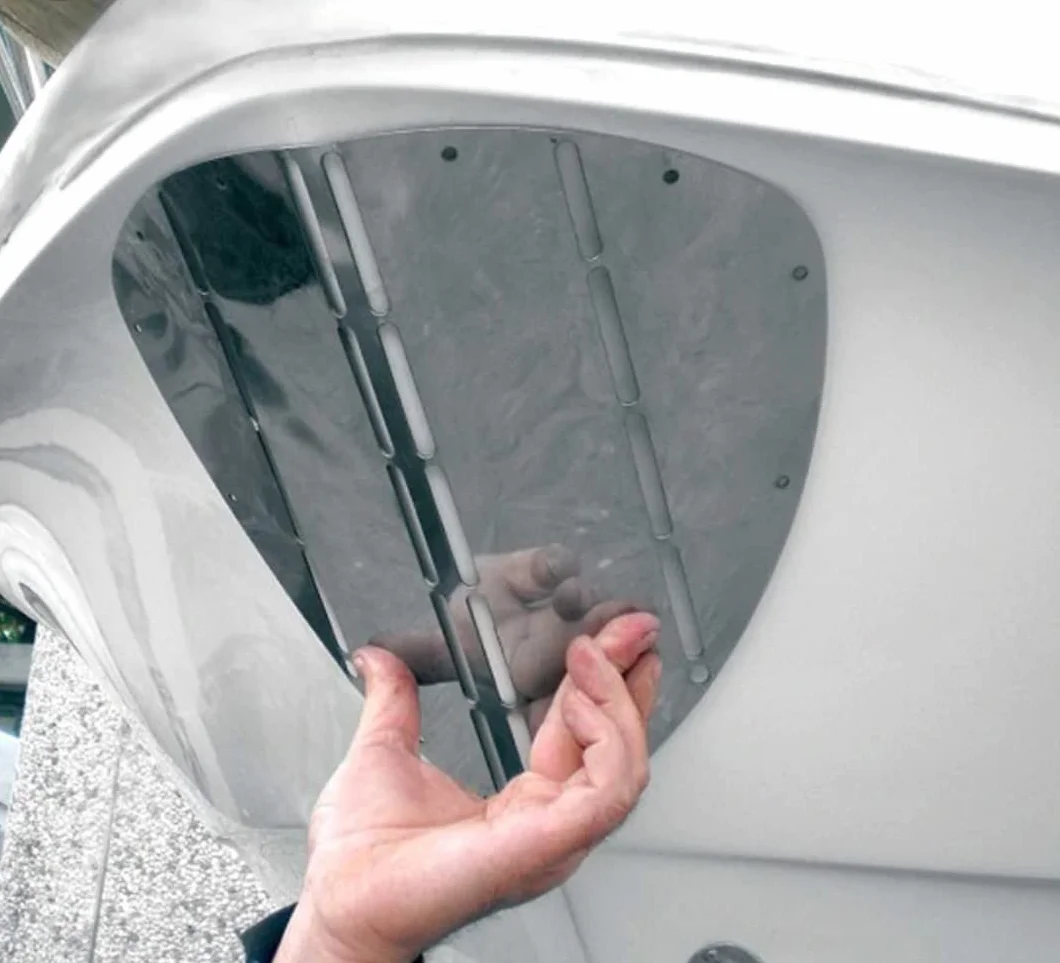 Scudo Proteggi Prua Acciaio Inox 345mm 350mm Modellabili