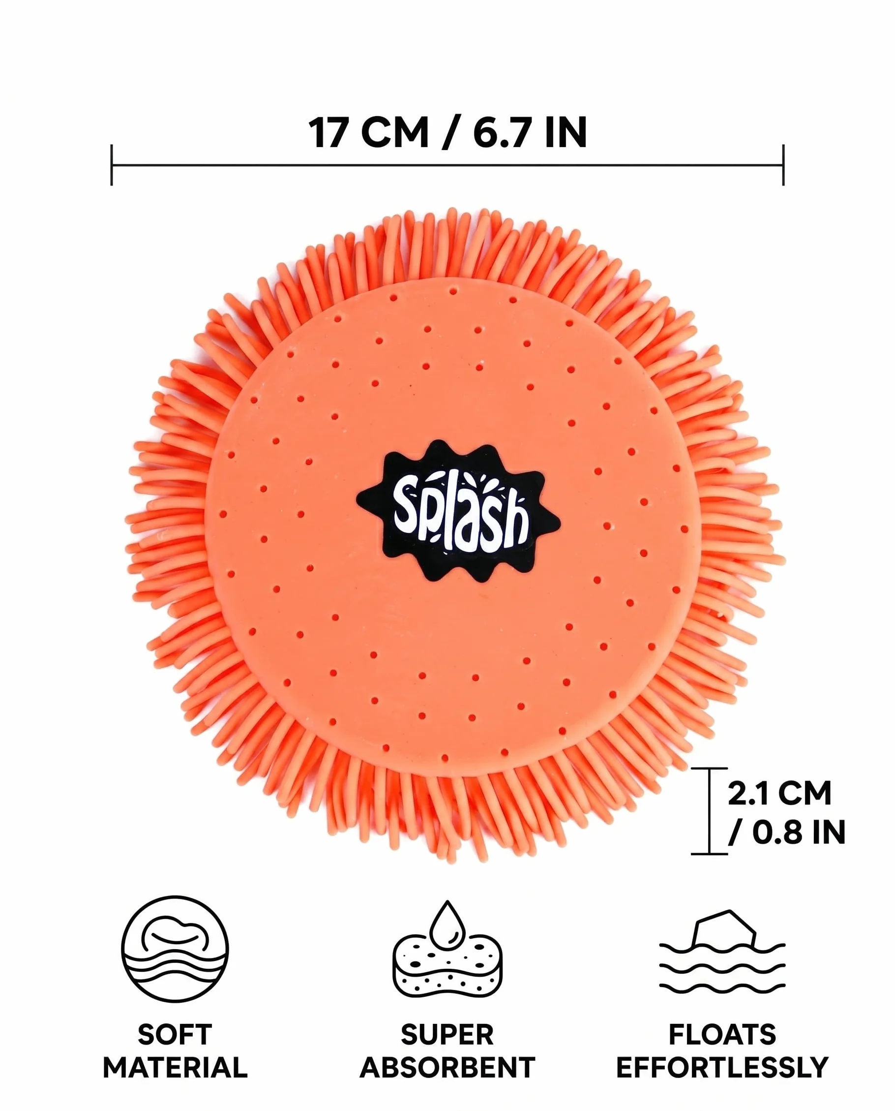 Frisbee ad Acqua Morbido Assorbente Galleggiante Giocattolo Acquatico per Bambini e Adulti