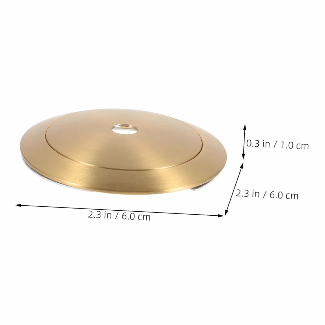 HOMSFOU Anello per Paralume in Ottone Oro Resistente, Ricambio per Lampade da Tavolo