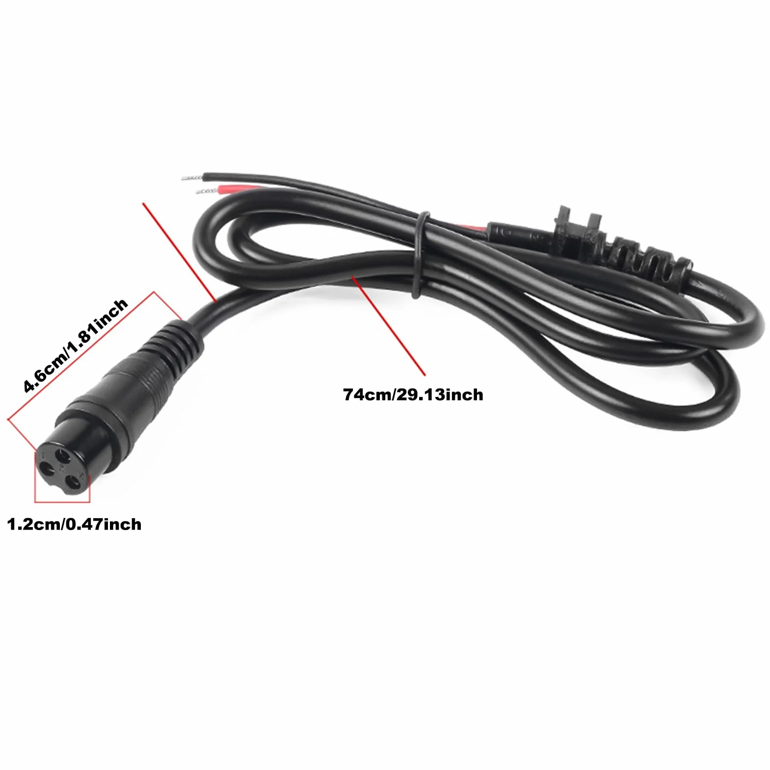 Connettore Porta di Ricarica per Scooter Elettrico 3 Pin 220V Materiali Ignifughi