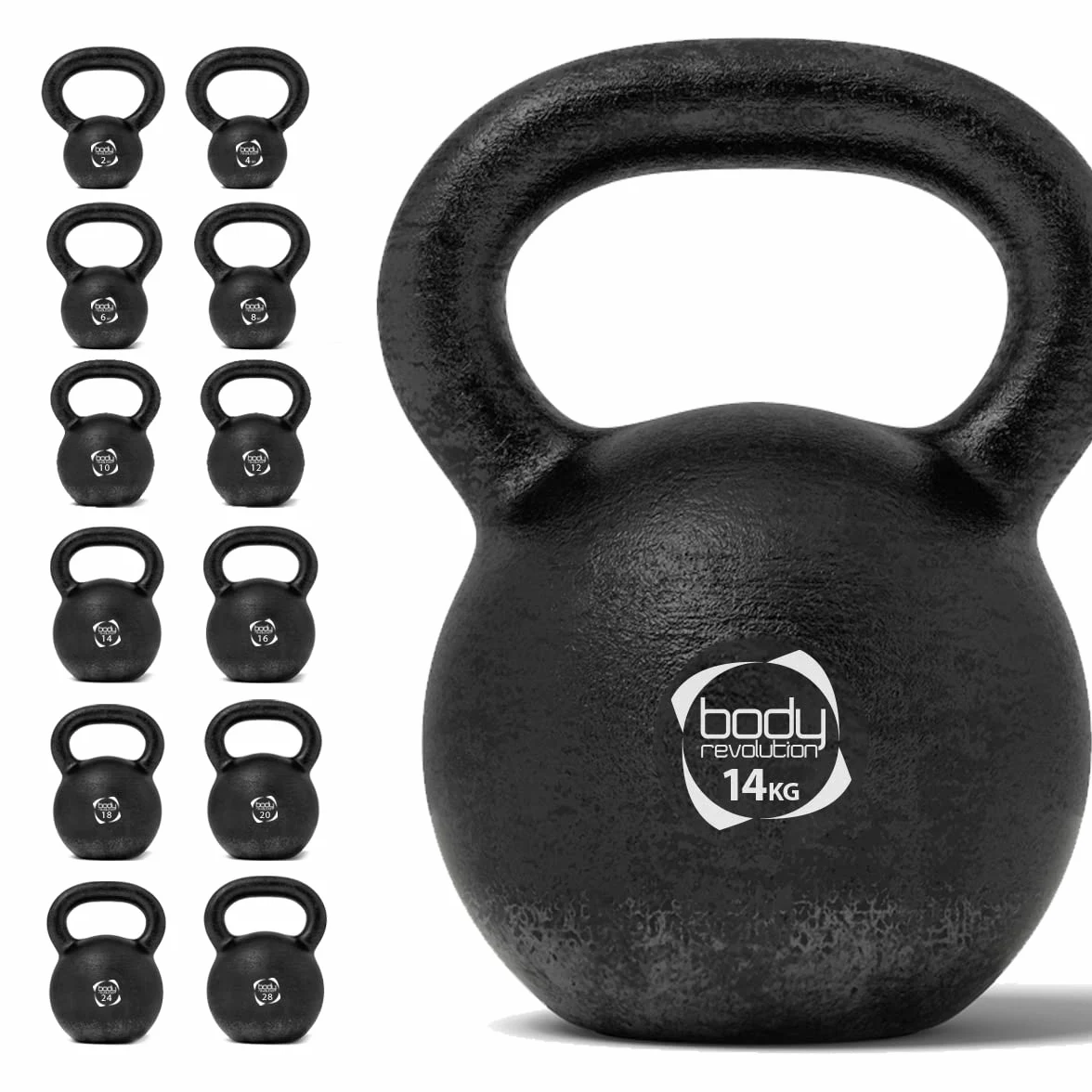 Body Revolution GHISA Manubrio - Allenamento Forza Casa Attrezzature da Palestra - Pesi Disponibili 2kg - 28Kg