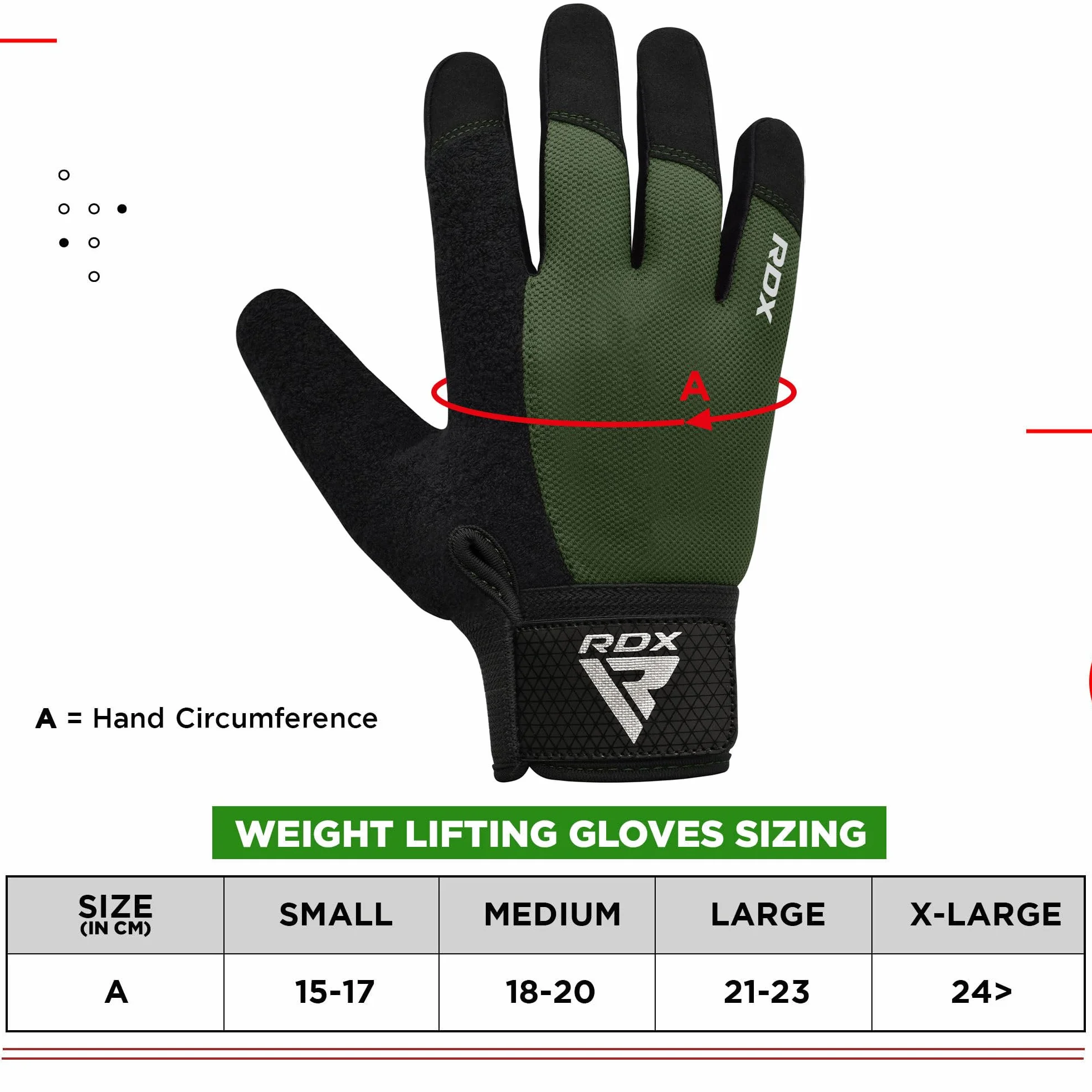 RDX Guanti Palestra Sollevamento Pesi Fitness Touch Screen Antiscivolo Imbottito Uomo Donna