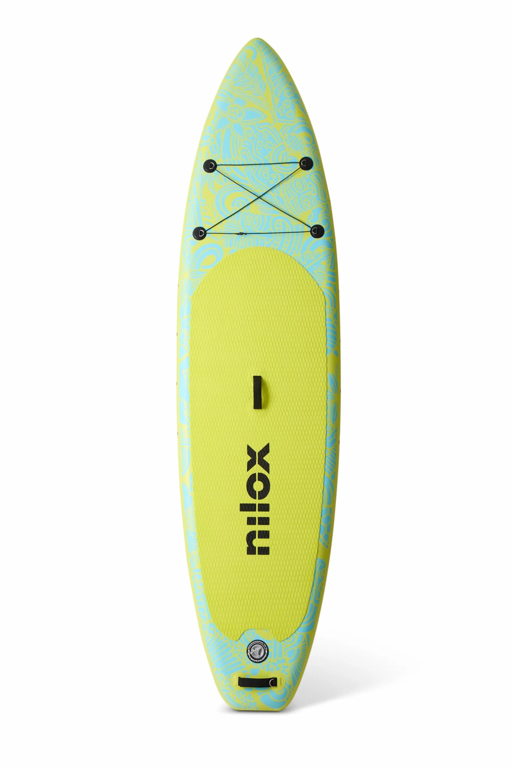Nilox Stand Up Paddle Board 335x84x15 cm PVC Inflatable with Backpack Pump Paddle Leash 3 Fins