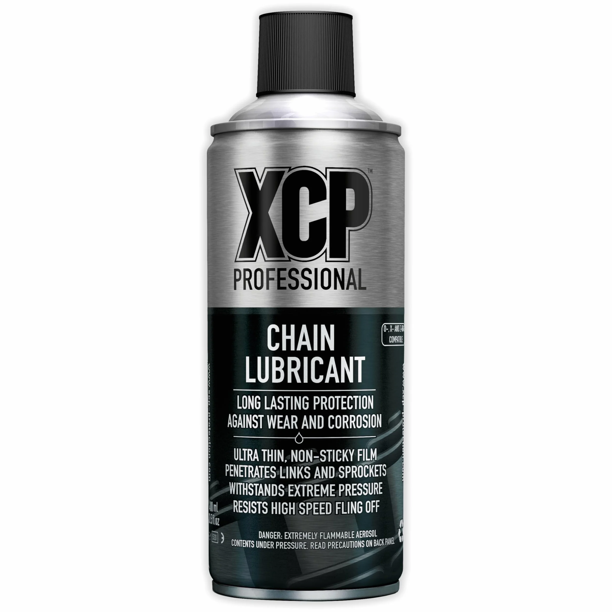 XCP Lubrificante Catena Spray 200ml, Alta Prestazione Professionale per moto Compatibile con catene ORing, XRing e ZRing