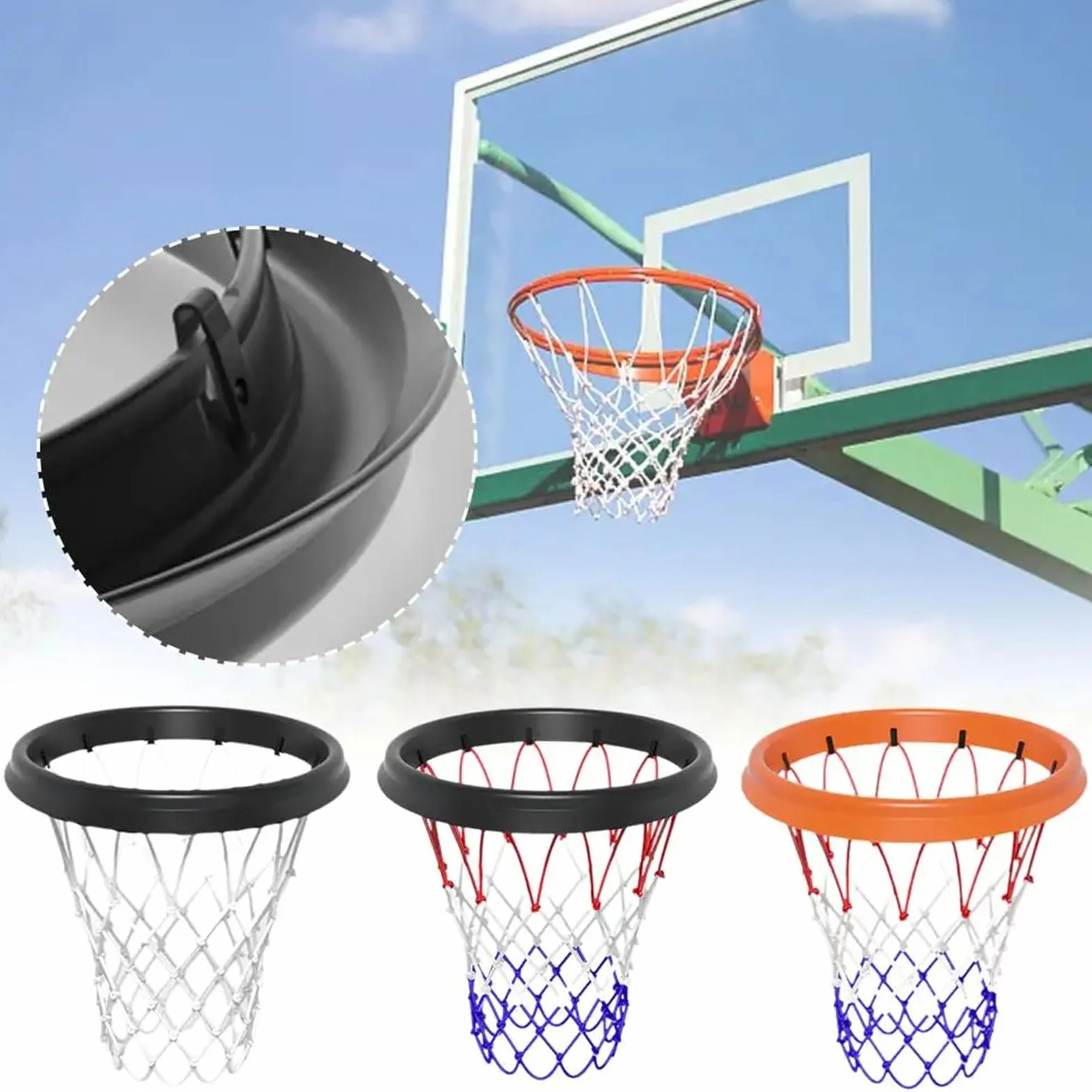 PU Basket Net Scuola Net Frame Indoor Outdoor Staccabile Portatile