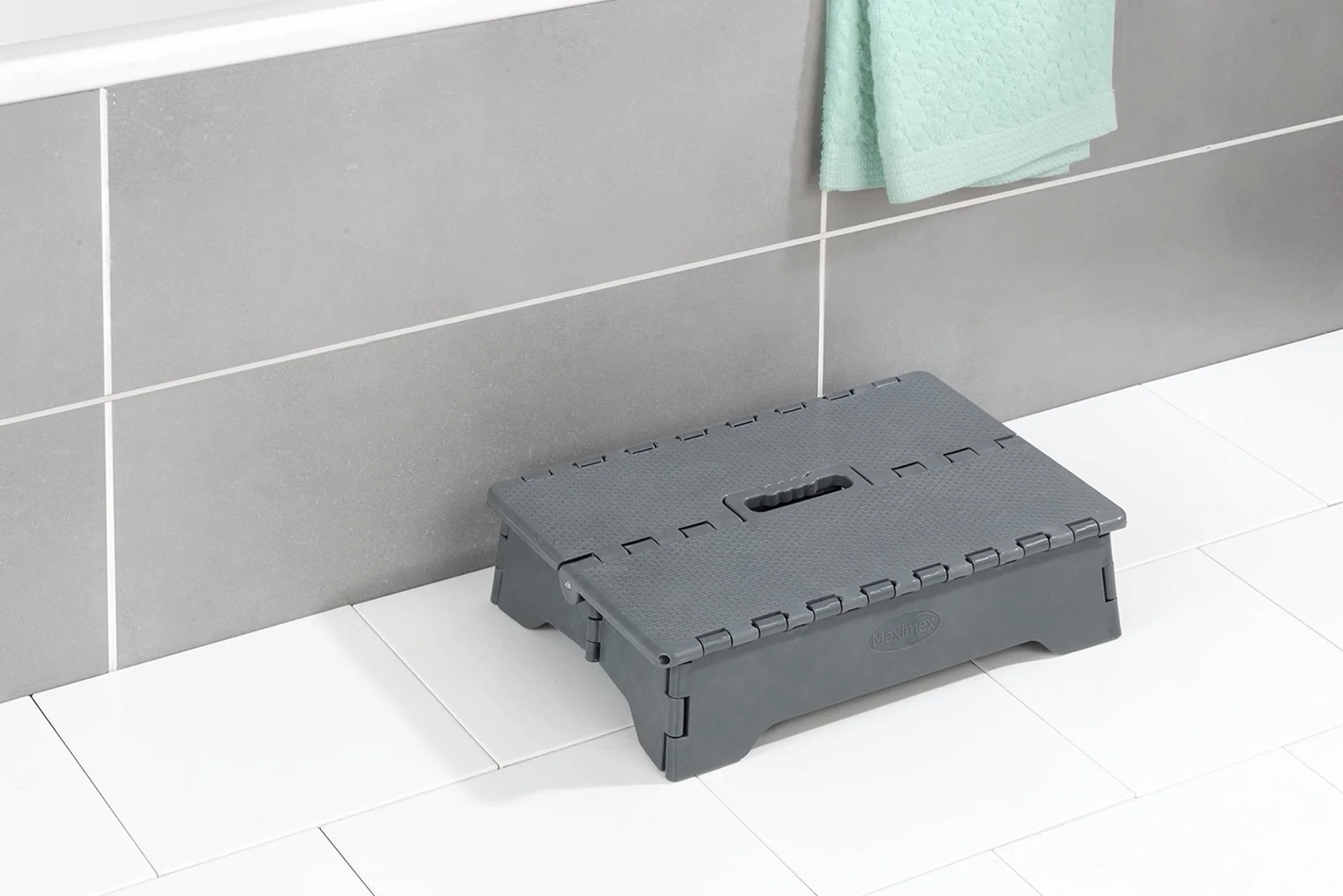 Maximex Pedana Pieghevole Grigio Nero