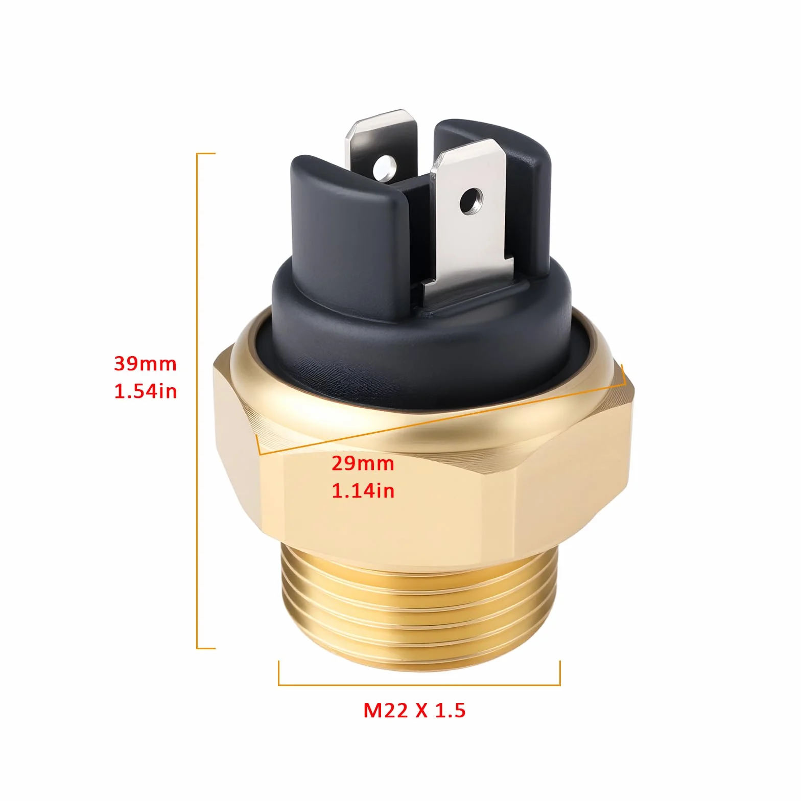 Interruttore Ventola Radiatore M22 X 1,5 BA5-598-652 85-80°C