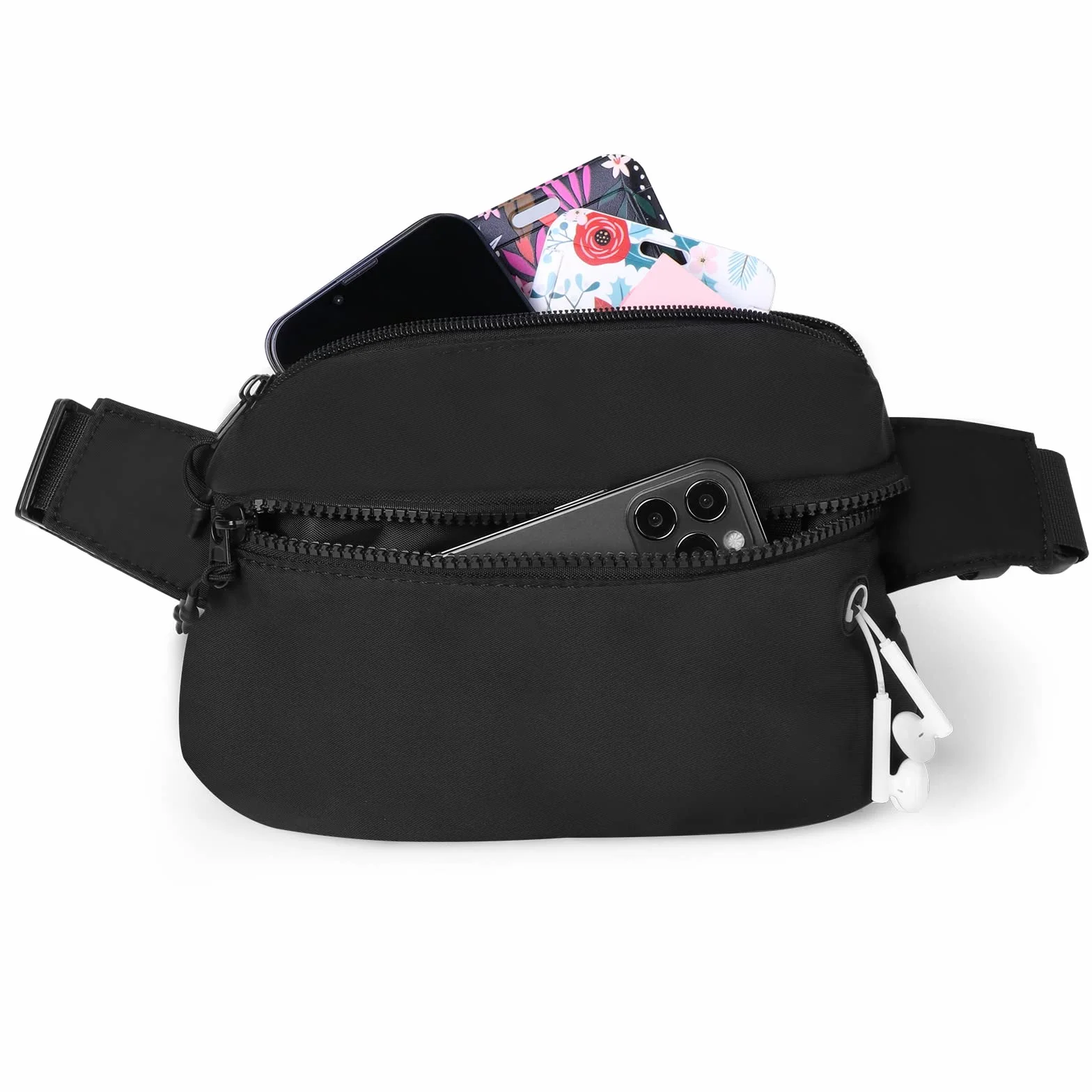 Vinabo Marsupio Impermeabile Uomo Donna Unisex Waist Bag con Jack per Cuffie Cintura Regolabile Escursionismo