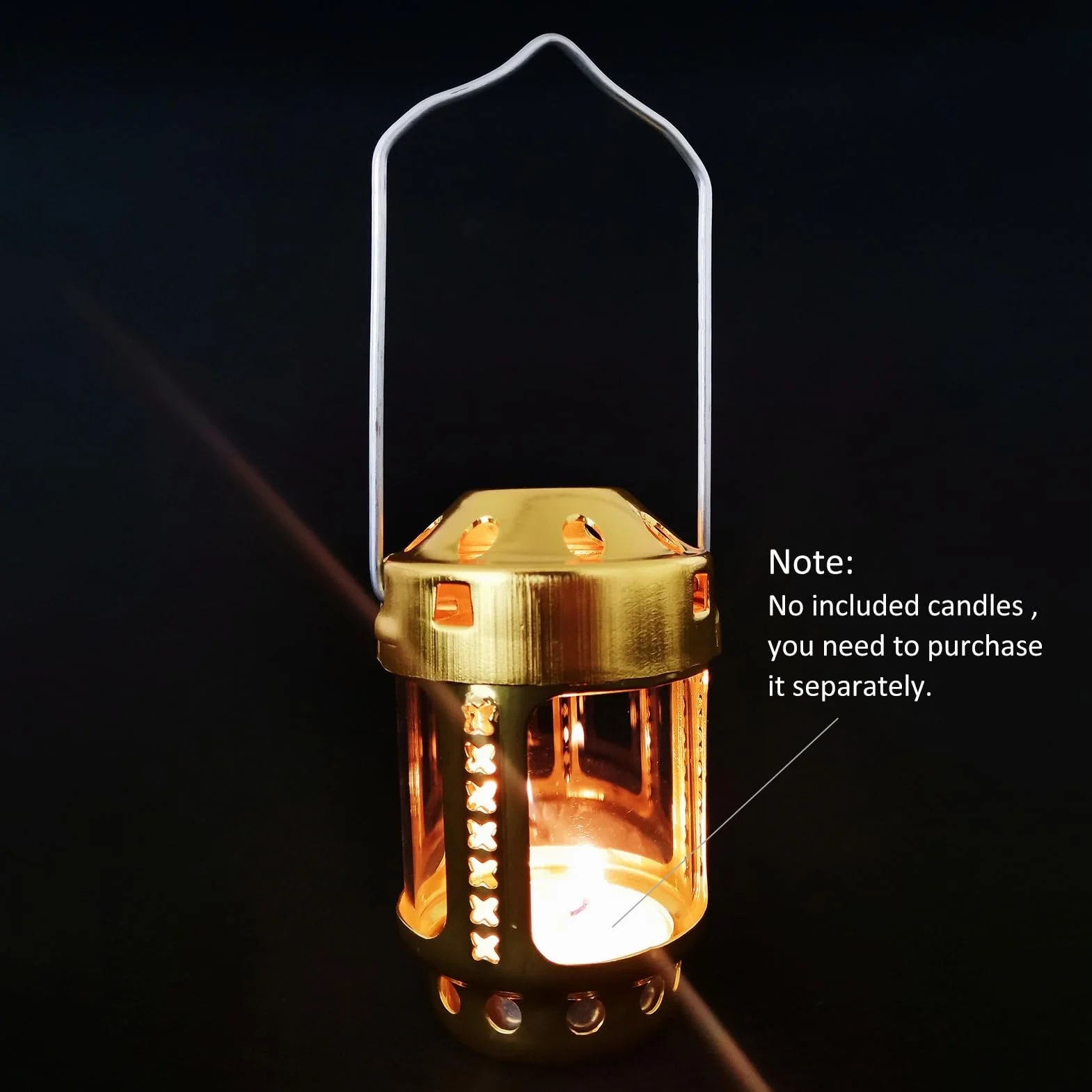 Lampada a candela da campeggio in lega di alluminio 2 PCS