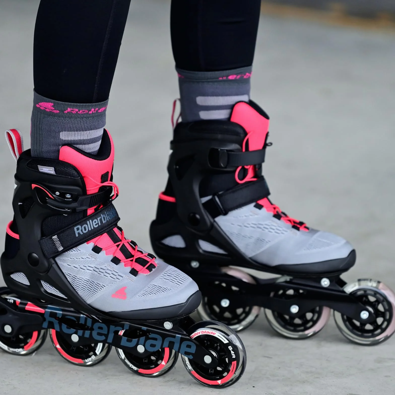 Rollerblade MACROBLADE 90 W, Pattini in linea, grigio neutro/rosa paradiso, donna
