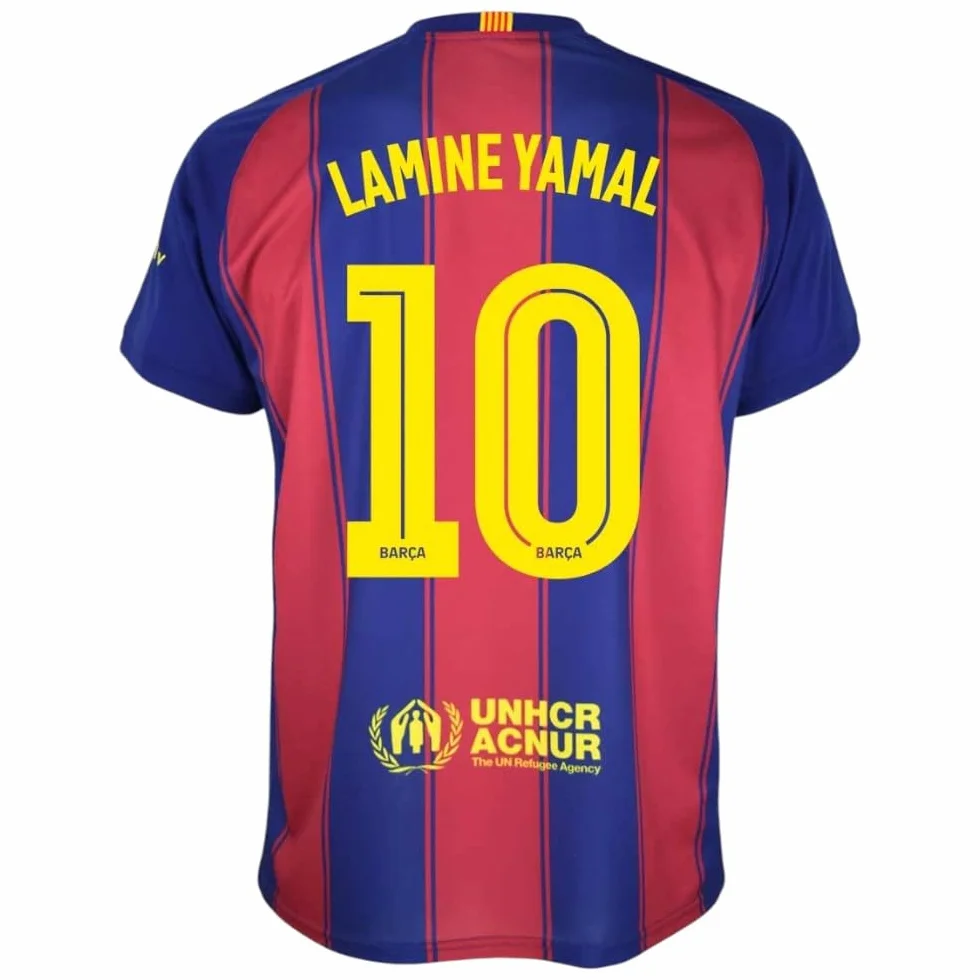 FC Barcelona Maglietta Lamine Yamal 25/26 1ª Attrezzatura Adulti Replica Stadio Nome Dorsal Barça