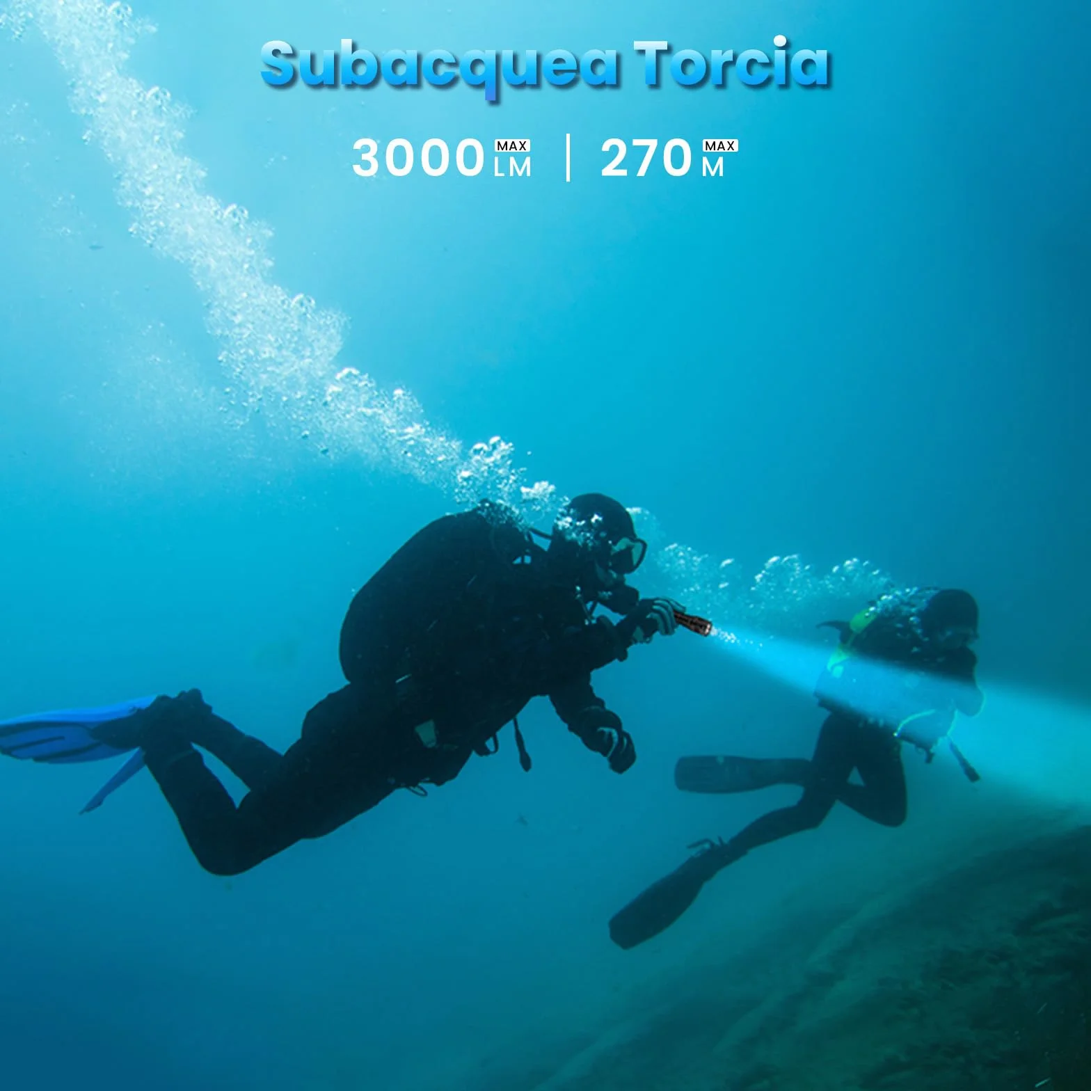 Sofirn SD05 Torcia Subacquea LED 3000 Lumen Impermeabile 100 Metri