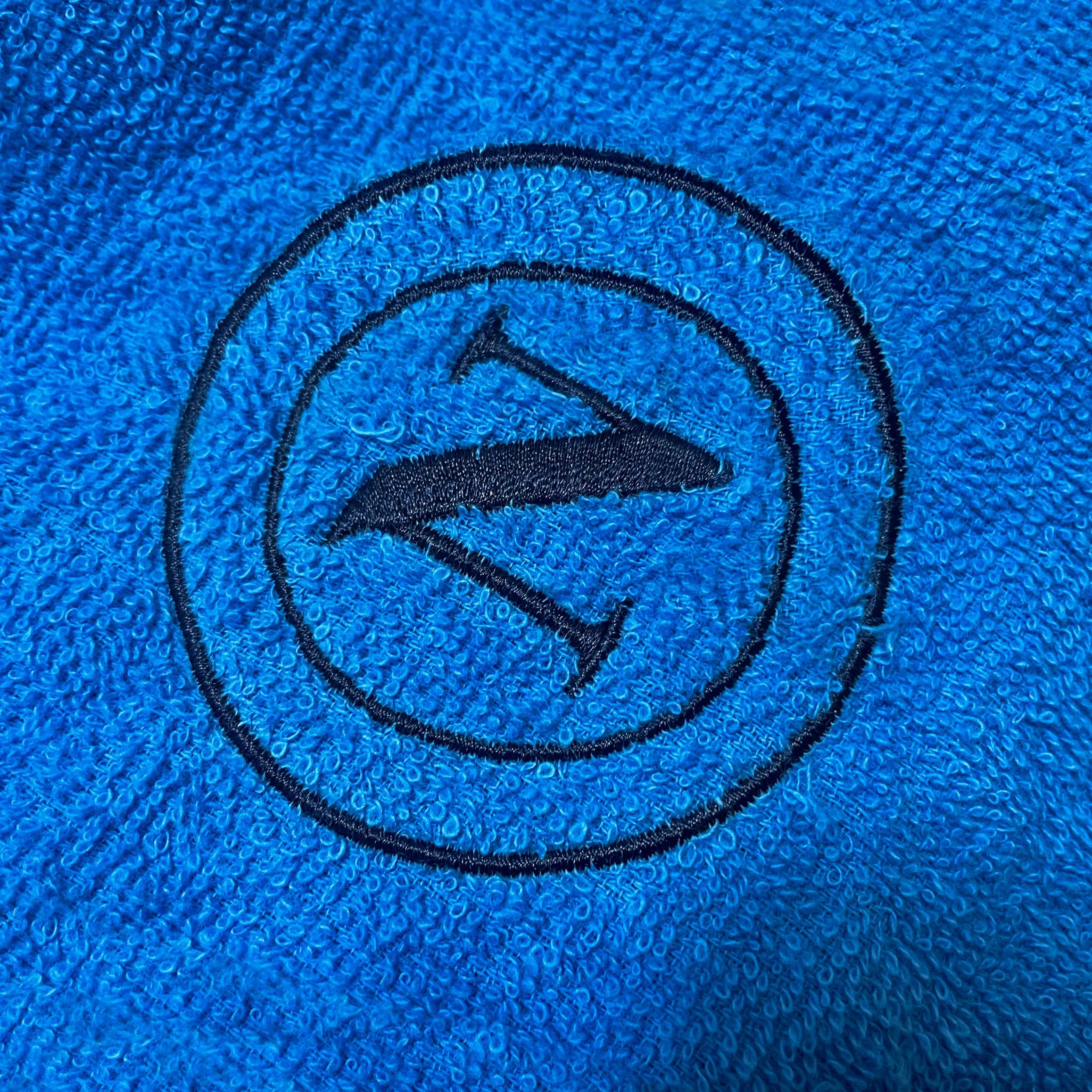SSC Napoli Accappatoio In Microspugna Adulto Con Cappuccio 100% Cotone Azzurro