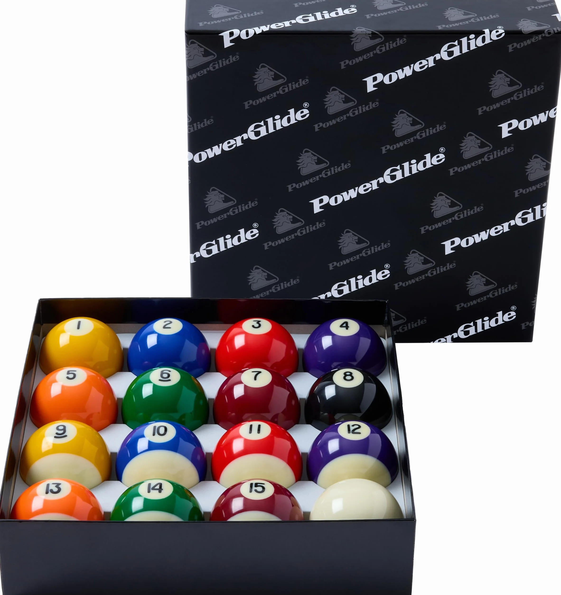 POWERGLIDE 16 Ball Pool Billiards Set Tournament