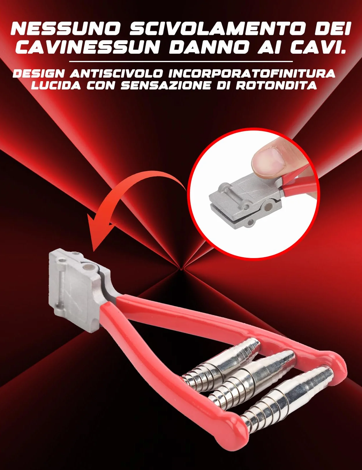 Morsetto per Incordare Racchette da Tennis e Badminton con 3 Molle