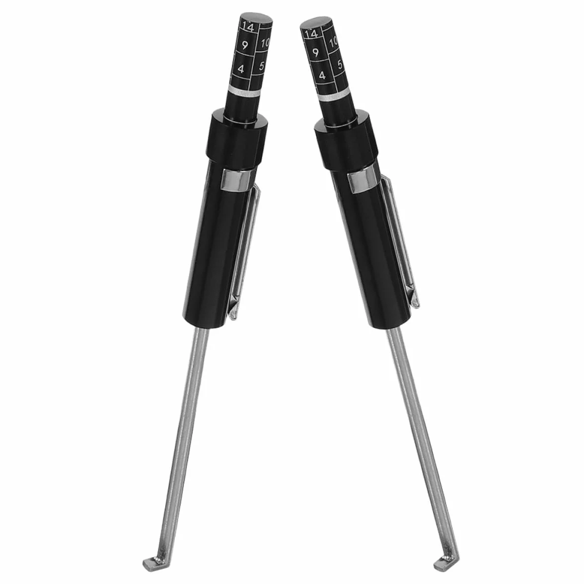 GANAZONO Tester Pastiglie Freni 2 Pezzi Righello Misuratore di Spessore per Controllo Usura Freni Auto, Strumento di Misura Calibratore Pastiglie per Manutenzione Veicoli e Sicurezza