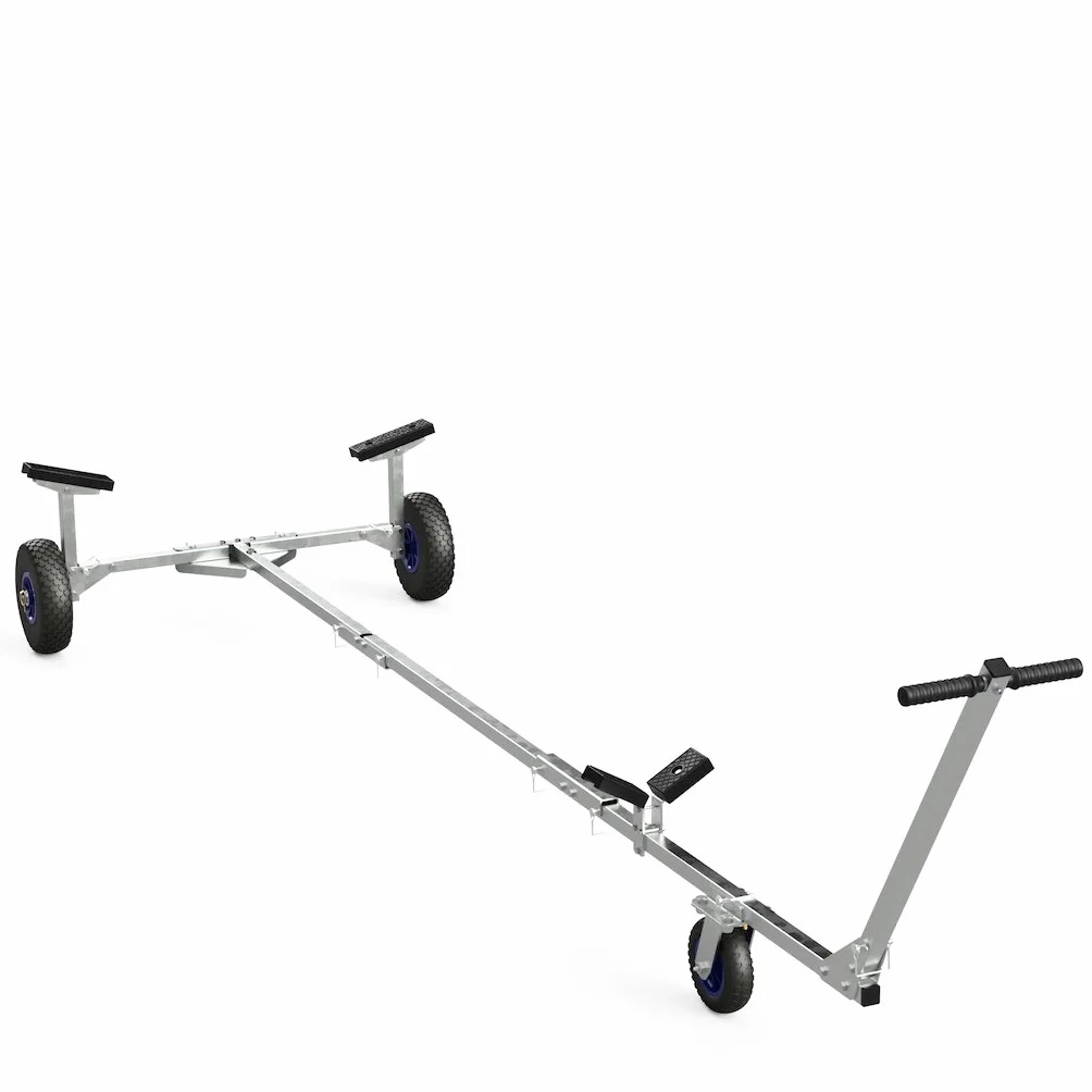 SUPROD Carrello Pieghevole per Lancio Barche Rimorchio a Mano TR260 PU Ø 260 mm