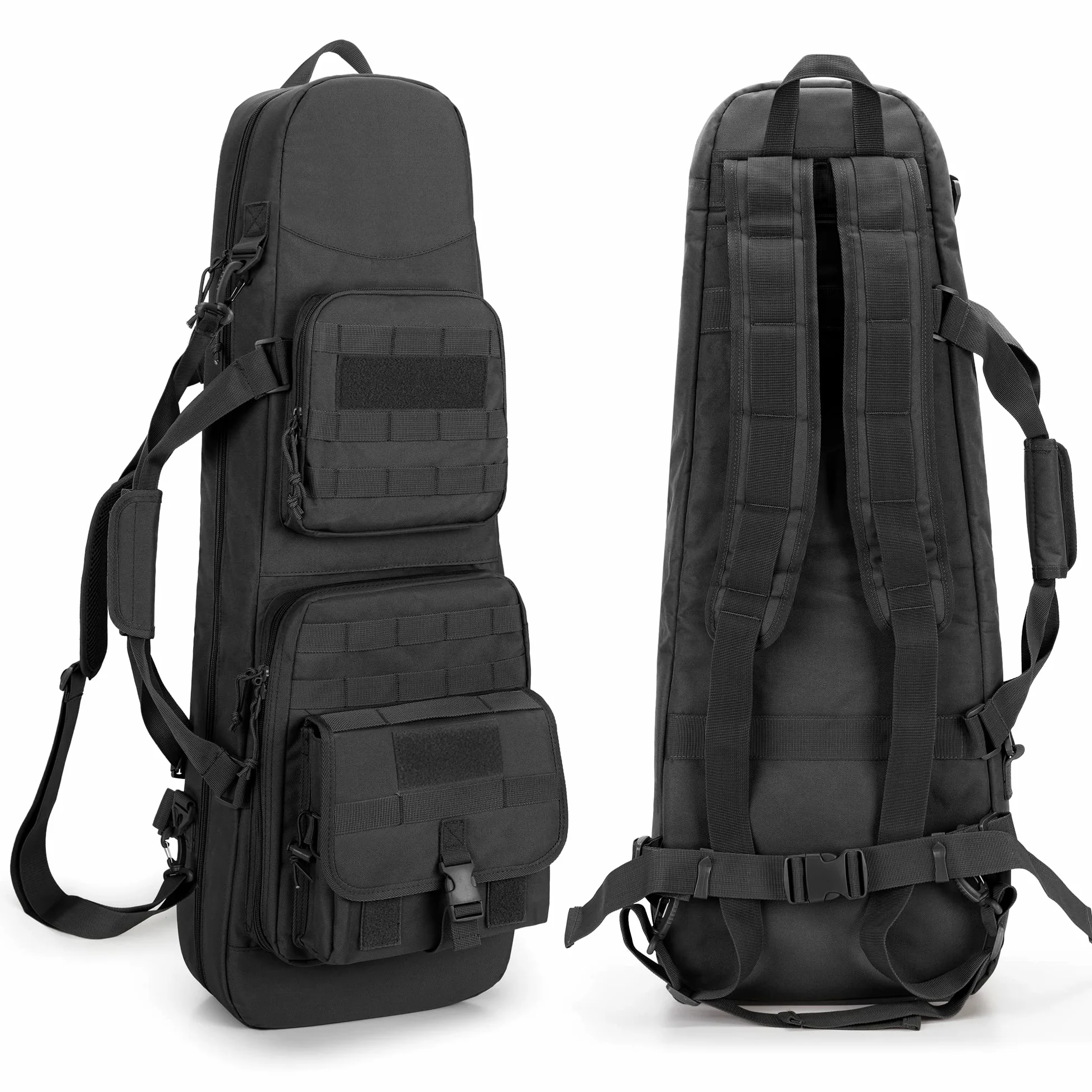 DSLEAF Custodia morbida per fucile da 81 cm, zaino tattico per fucile e borsa imbottita per fucile perfetta per caccia e tiro