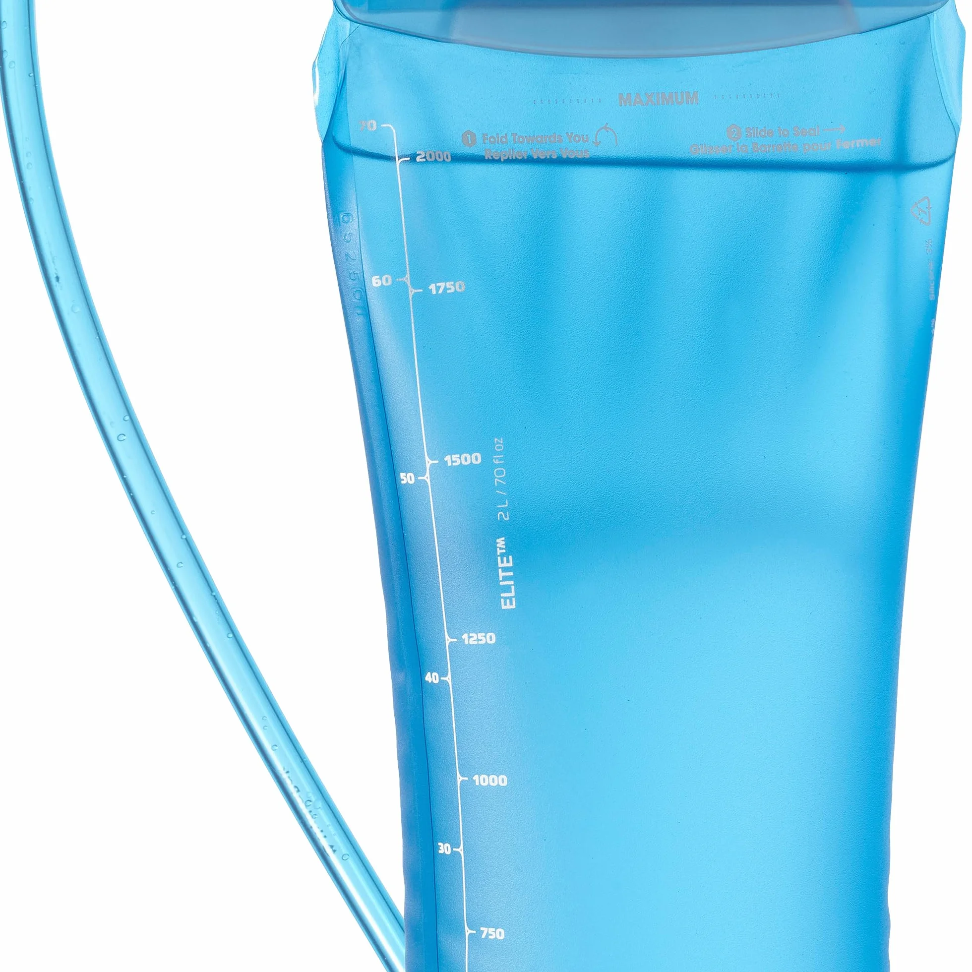 Salomon Soft Reservoir 2l Serbatoio Camelback Unisex, Valvola ad alto flusso, Clear Blue