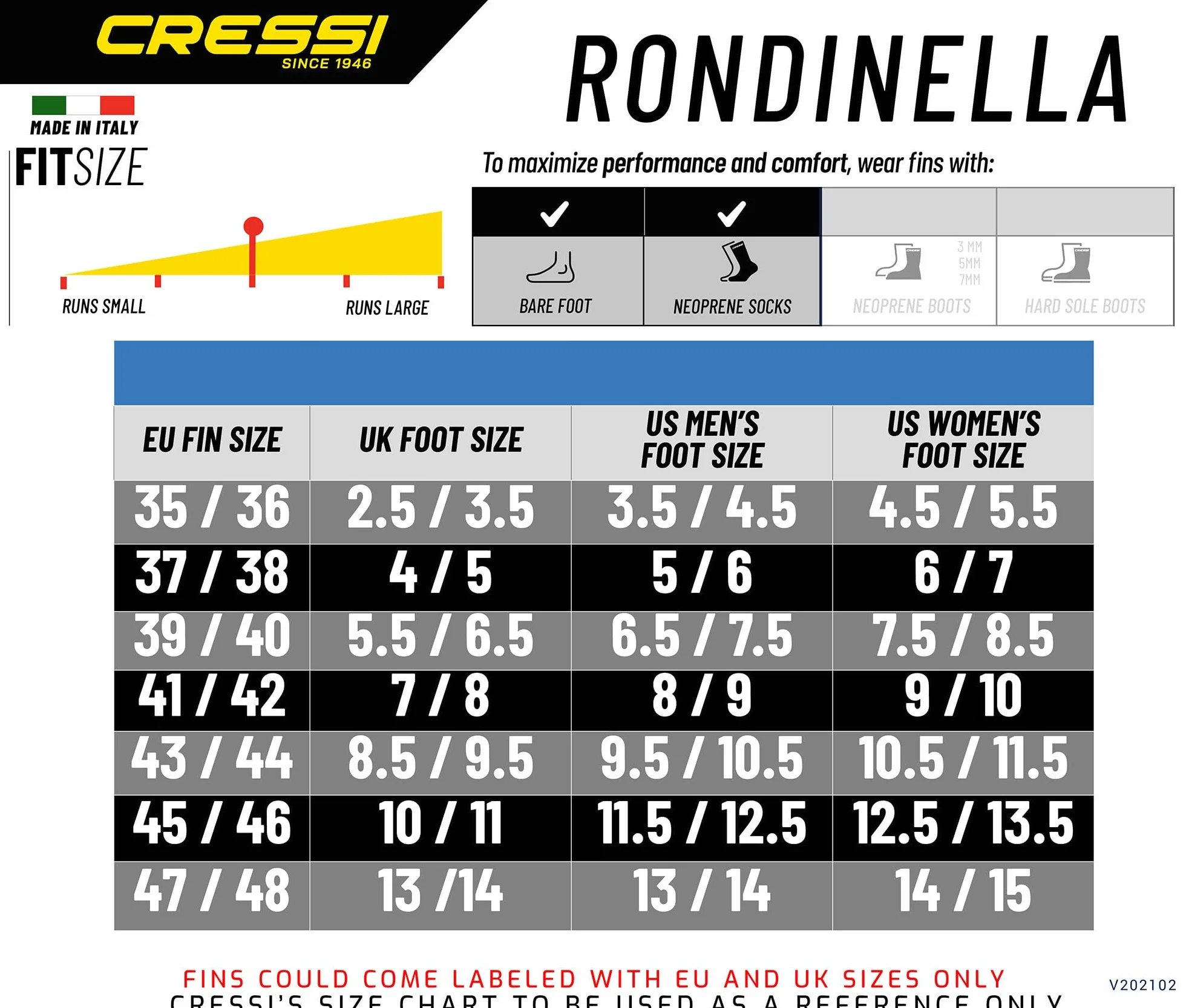 Cressi Rondinella Bag Set Pinne Maschera Snorkel
