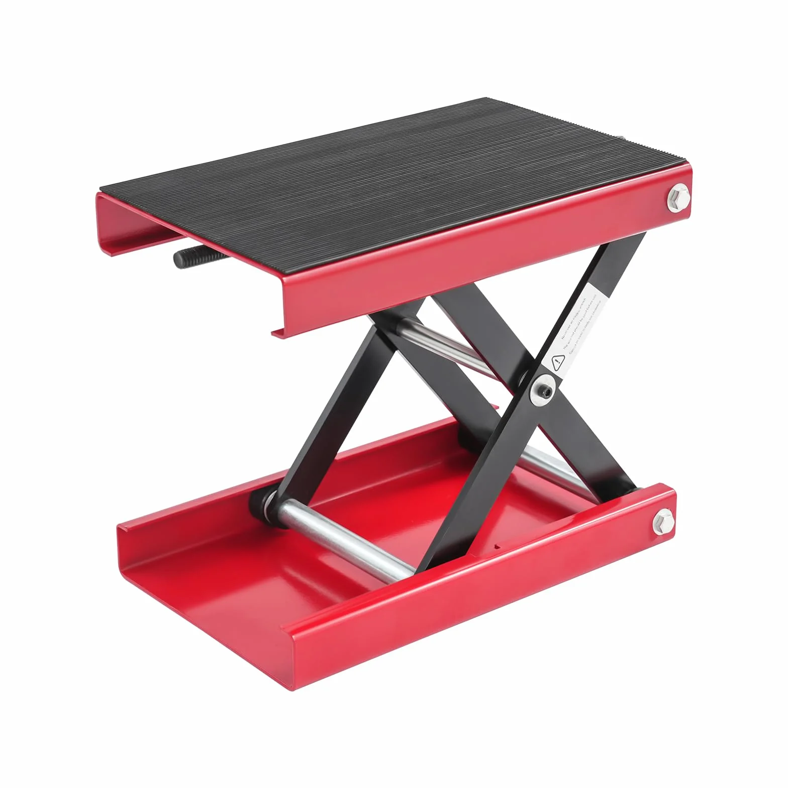 Sollevatore per moto, sollevatore per moto, regolabile in altezza, 93-350 mm, supporto per forbice di sollevamento con ampia piattaforma, sollevatore per riparazione di biciclette (portata 500 kg