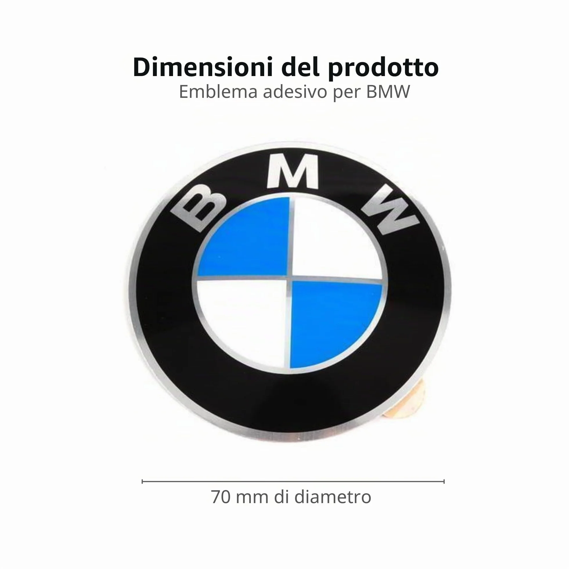 BMW Logo per Cerchioni 70 mm Autoadesivo 1 szt.