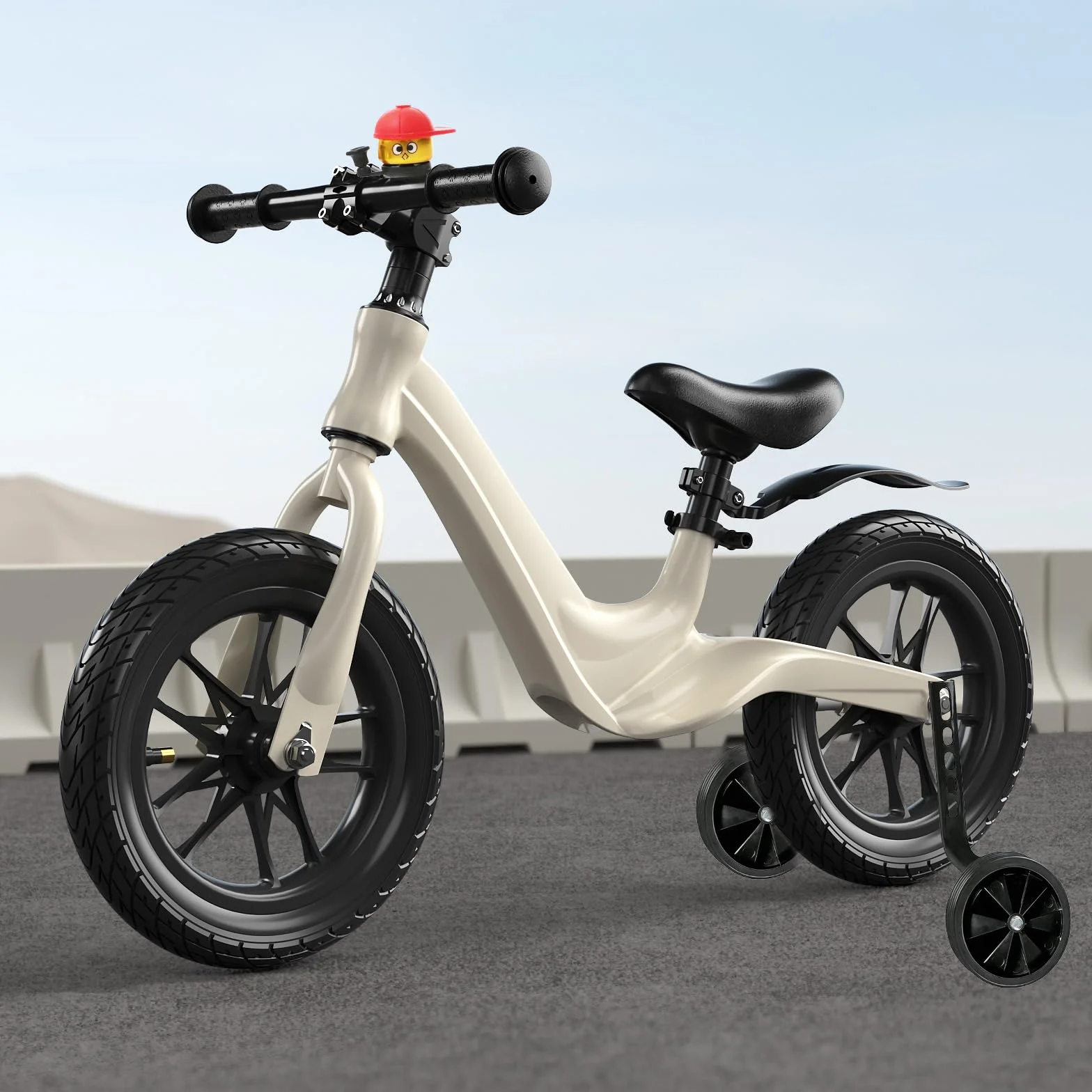 Bicicletta Ruote di Supporto Regolabili Universali 12-20 Pollici