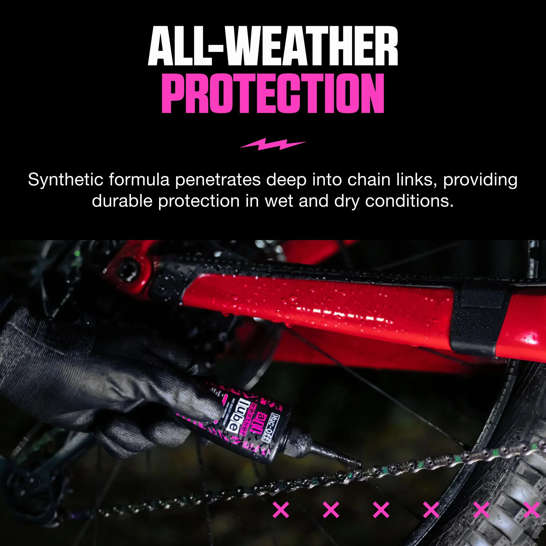 Muc-Off All-Weather Chain Lube 120 ml - Lubrificante Catena Bici Biodegradabile