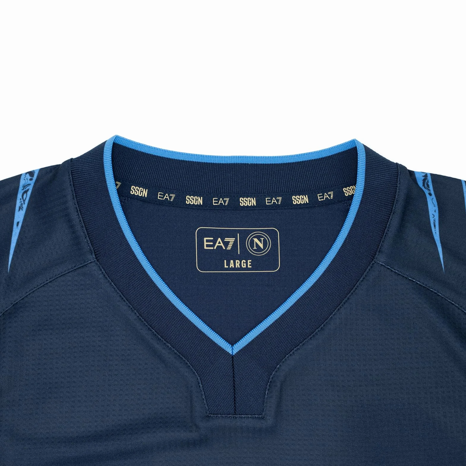 SSC Napoli Maglia Pre-Match Blu 2025/2026 Ea7 Unisex Adulto