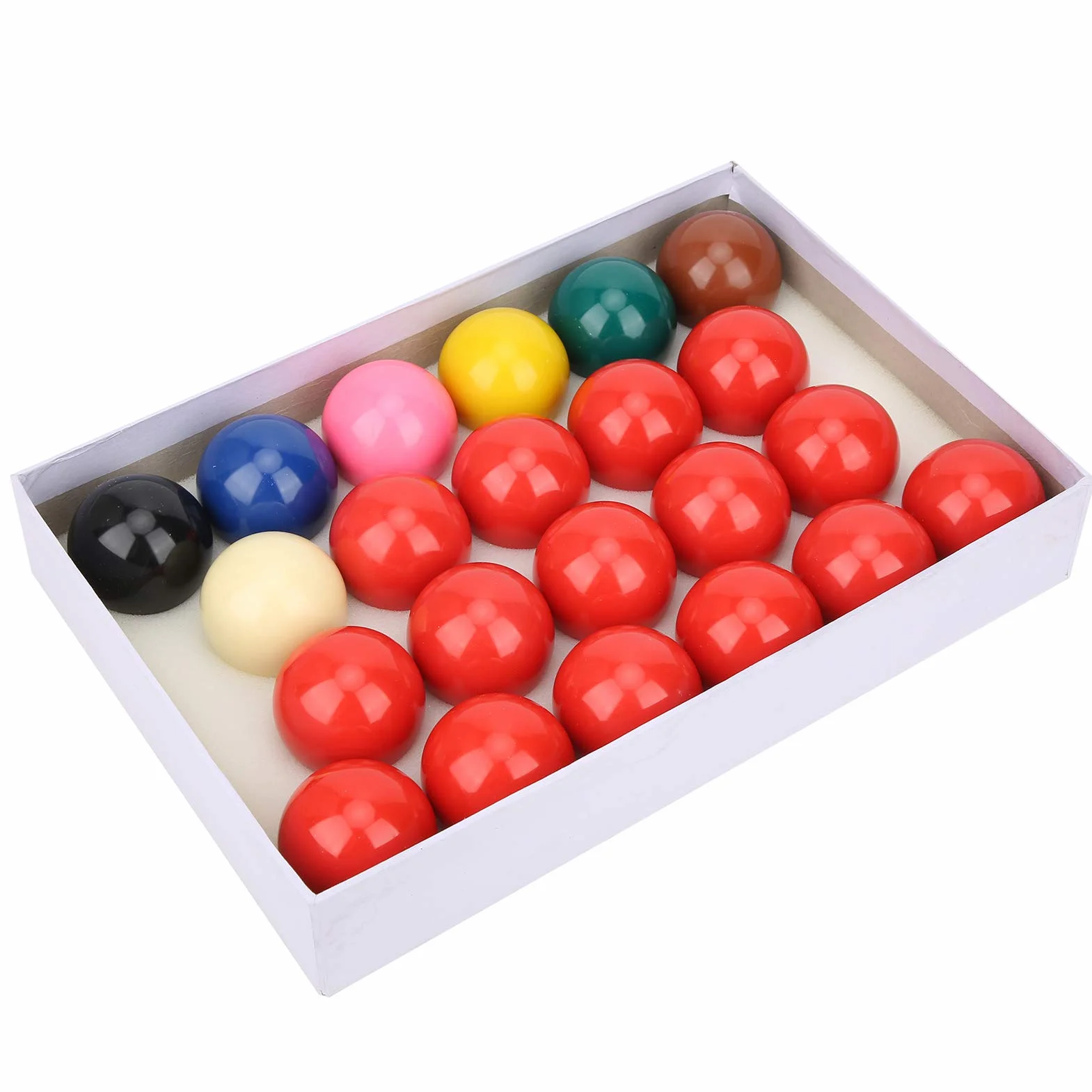 Palline da Biliardo 22 Pezzi 52.2mm Resina Polvere di Calce