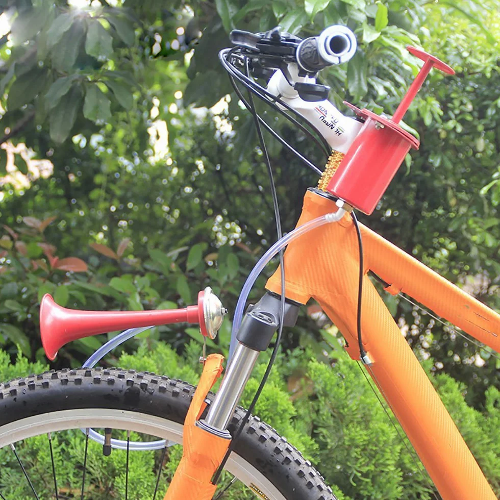 Retro Bicicletta Bell 25mm Metallo Air Horn Pompa Allarme