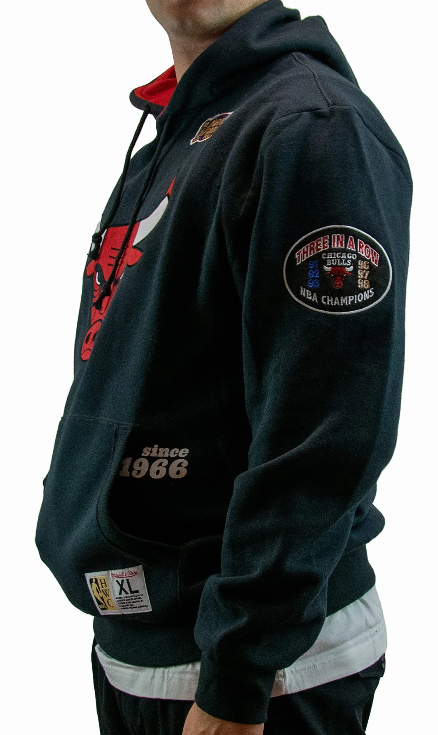 Mitchell & Ness Felpa con Cappuccio NCAA Team Origins University del North Carolina