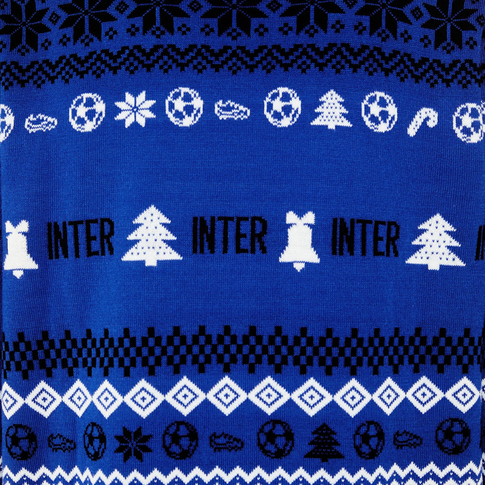 Inter Maglione Natalizio Unisex Adulto Nerazzurro XL