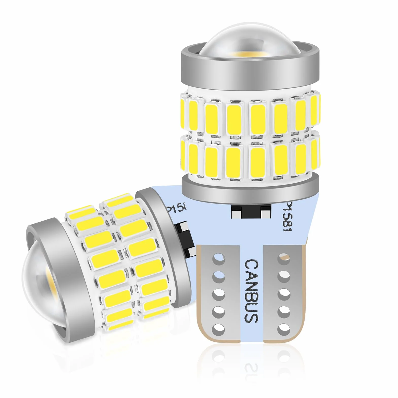 XELORD Lampadina W5W T10 LED 6000K Bianco Super Bright 168 282,Versione Aggiornata,Per Interni Auto Luce a Cuneo,a Cupola,di Lettura Luci Targa e di Posizione DC 12V,2PCS