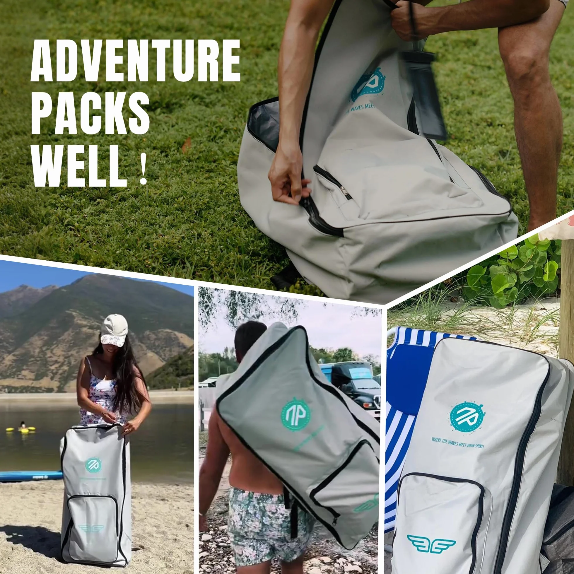 niphean Borsa da viaggio SUP per paddleboard, borsa da trasporto all'aperto
