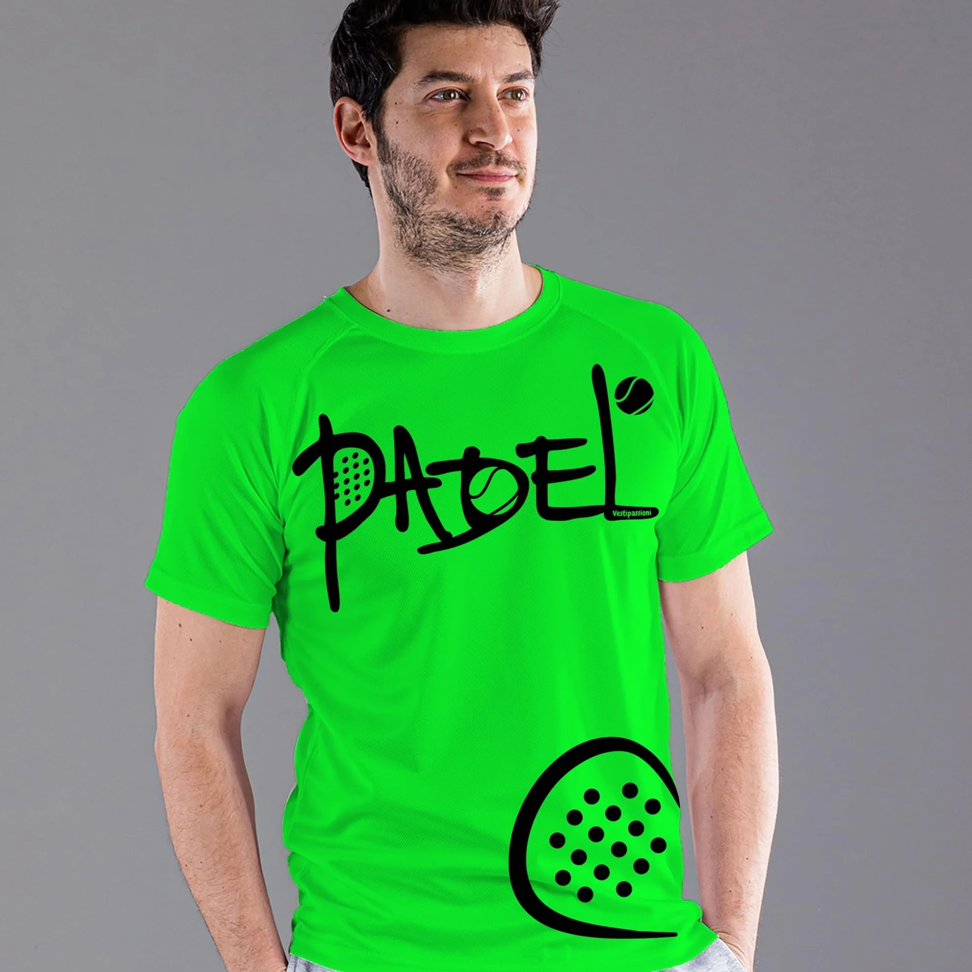 Completo Padel Uomo Traspirante con Tasche, Abbigliamento Padel Made In Italy
