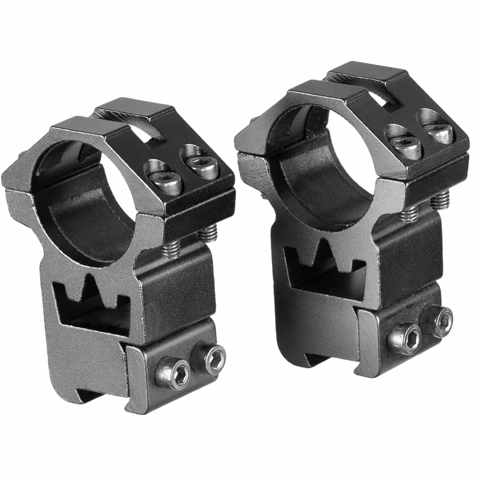 Una Coppia 25.4mm Anelli di Montaggio Ottico Dovetail Doppio Nail Base 11MM Rail Altezza Sella
