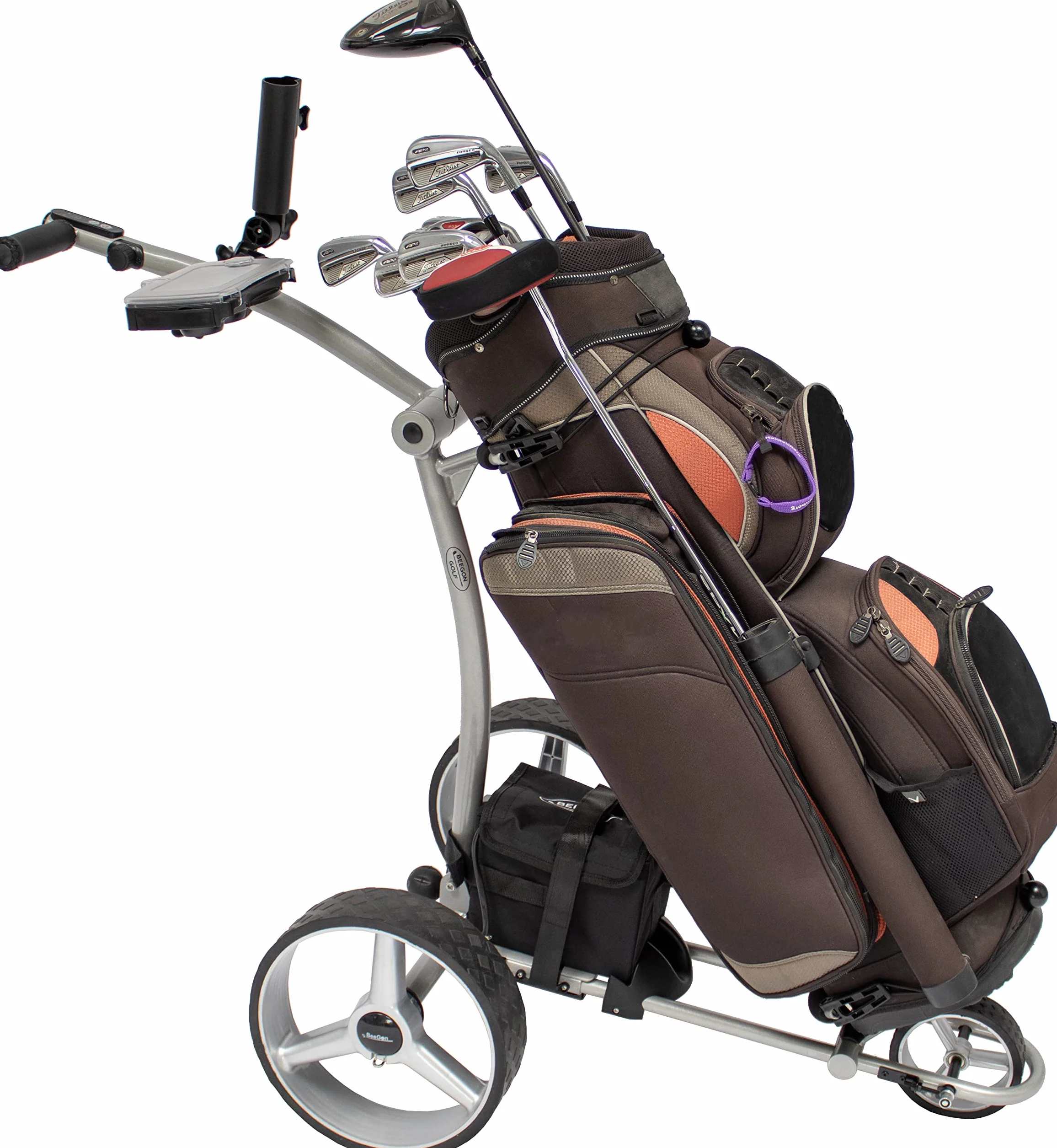 BeeGon Golf Carrello Elettrico GT-300 PRO Grigio Argento 33Ah