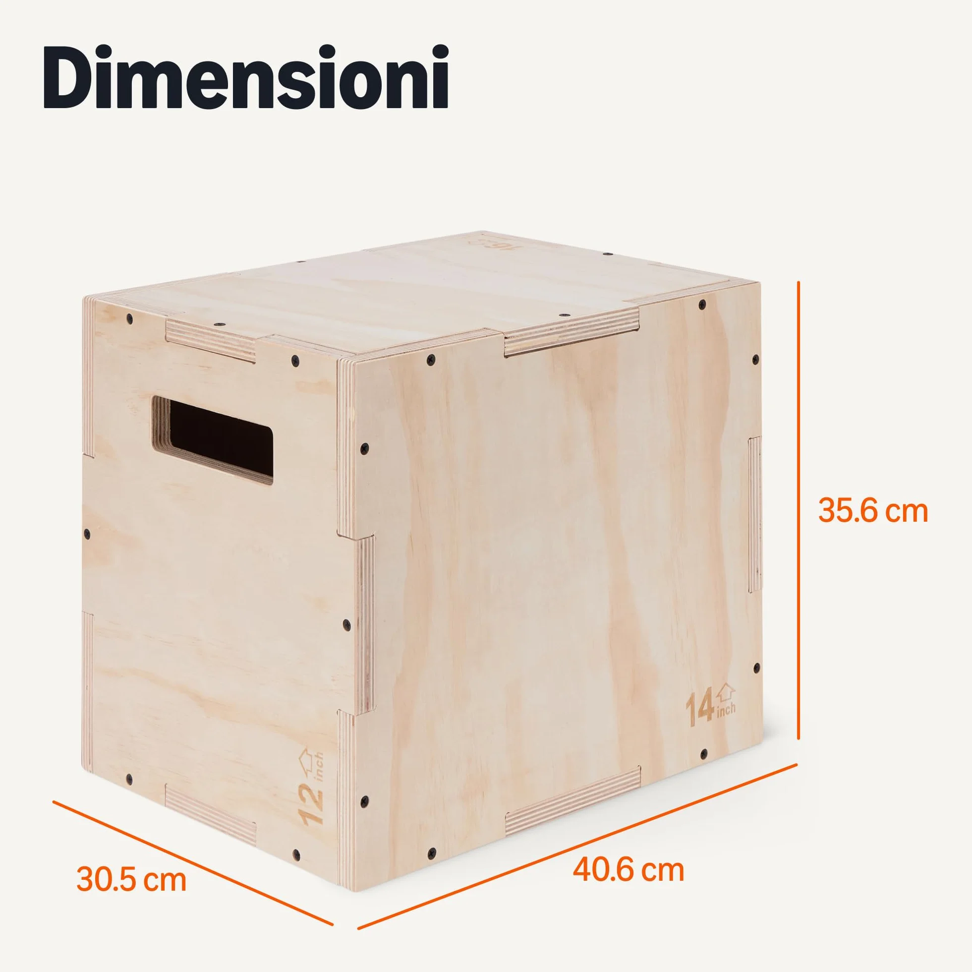 Amazon Basics Plyometric Jump Box, Plyo Box for Home Gym