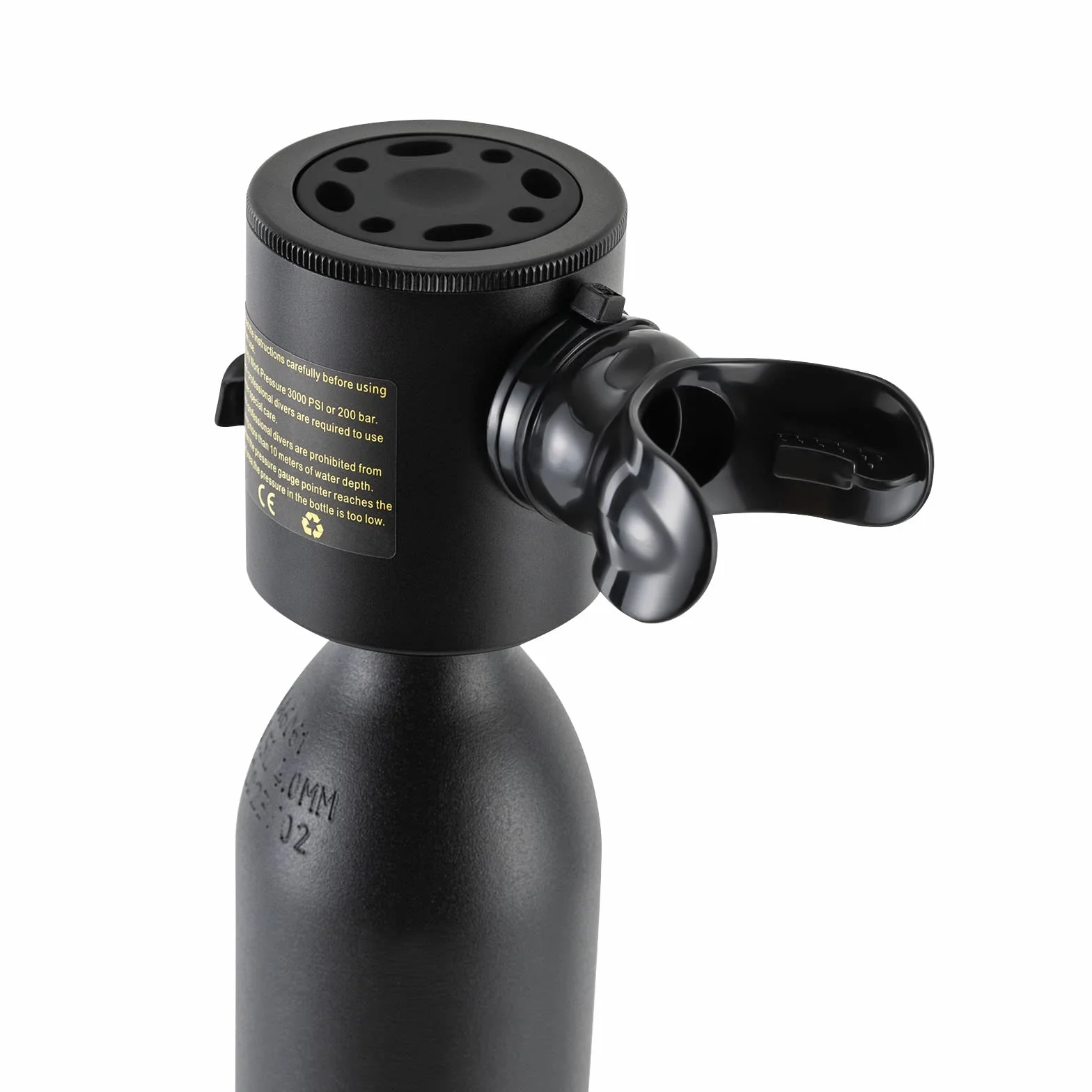 Lung Tank Borraccia immersioni subacquee 0,5 l 2,2 kg valvola respirazione borsa trasporto