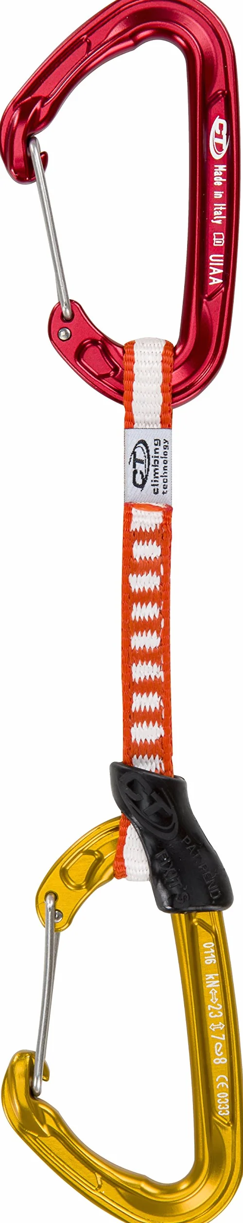 Climbing Technology Fly-Weight Evo Set DY Rinvio 6 Pezzi, Rosso/Oro