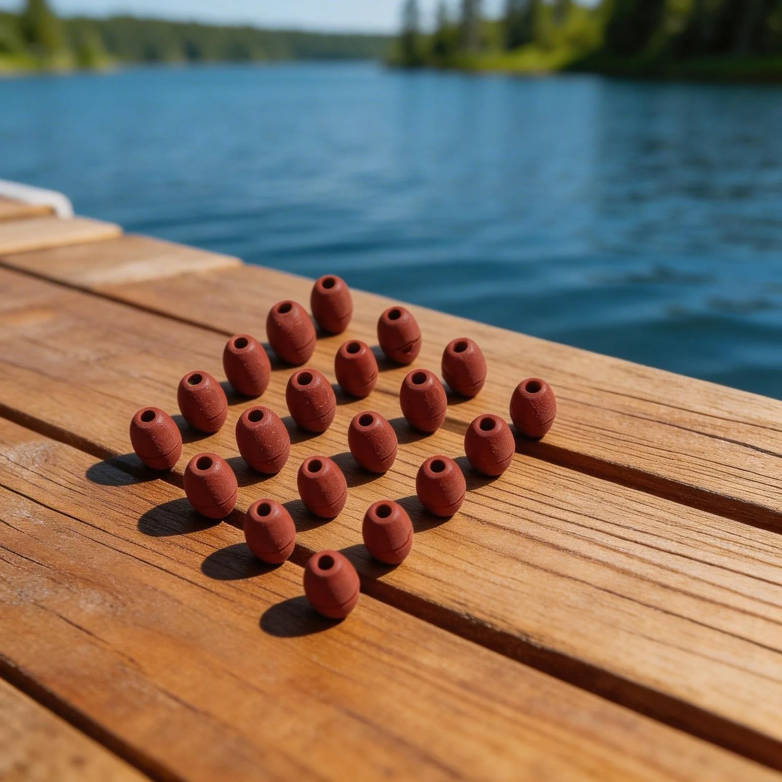 Boa galleggiante in corda 20 pezzi PVC pesca acque profonde foro 6mm alta galleggiabilità