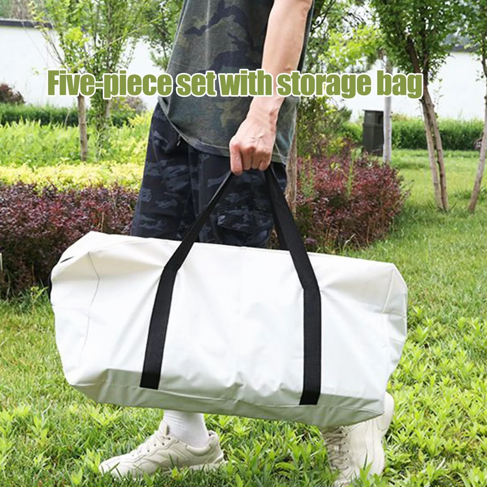 Sedie da campeggio con tavolo pieghevole Oxford leggero portatile per adulti