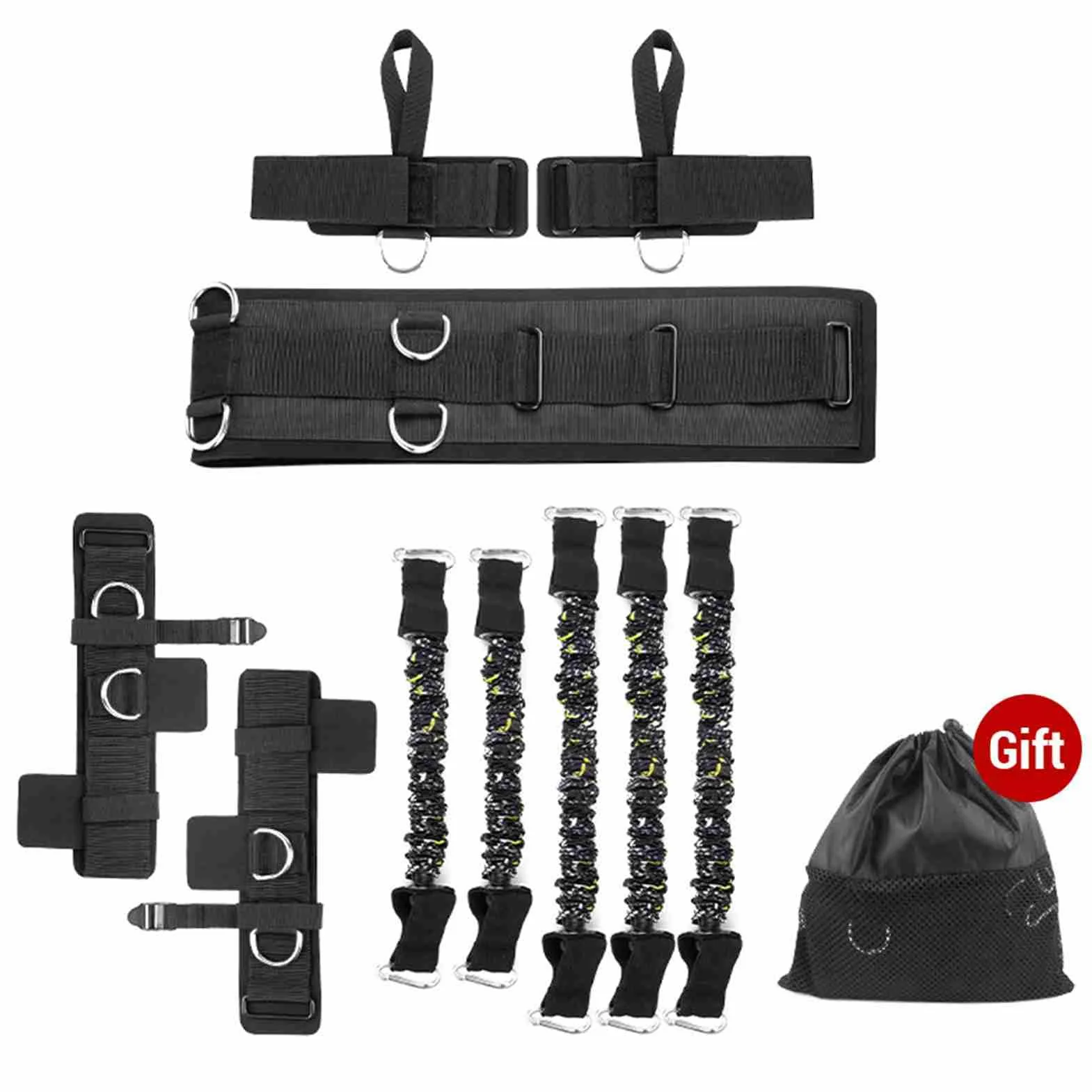 Yosoo Health Gear Fasce di Resistenza per Boxe, Kit Allenamento Elastico in TPE per Forza e Agilità, Migliora Pugni e Calci per Muay Thai e Karate
