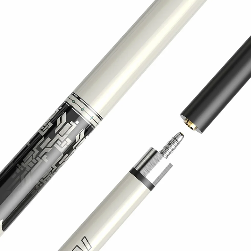 Stecche da Biliardo 148cm Fibra di Carbonio 11.5mm Punta Snooker Bassa Deflessione con Custodia