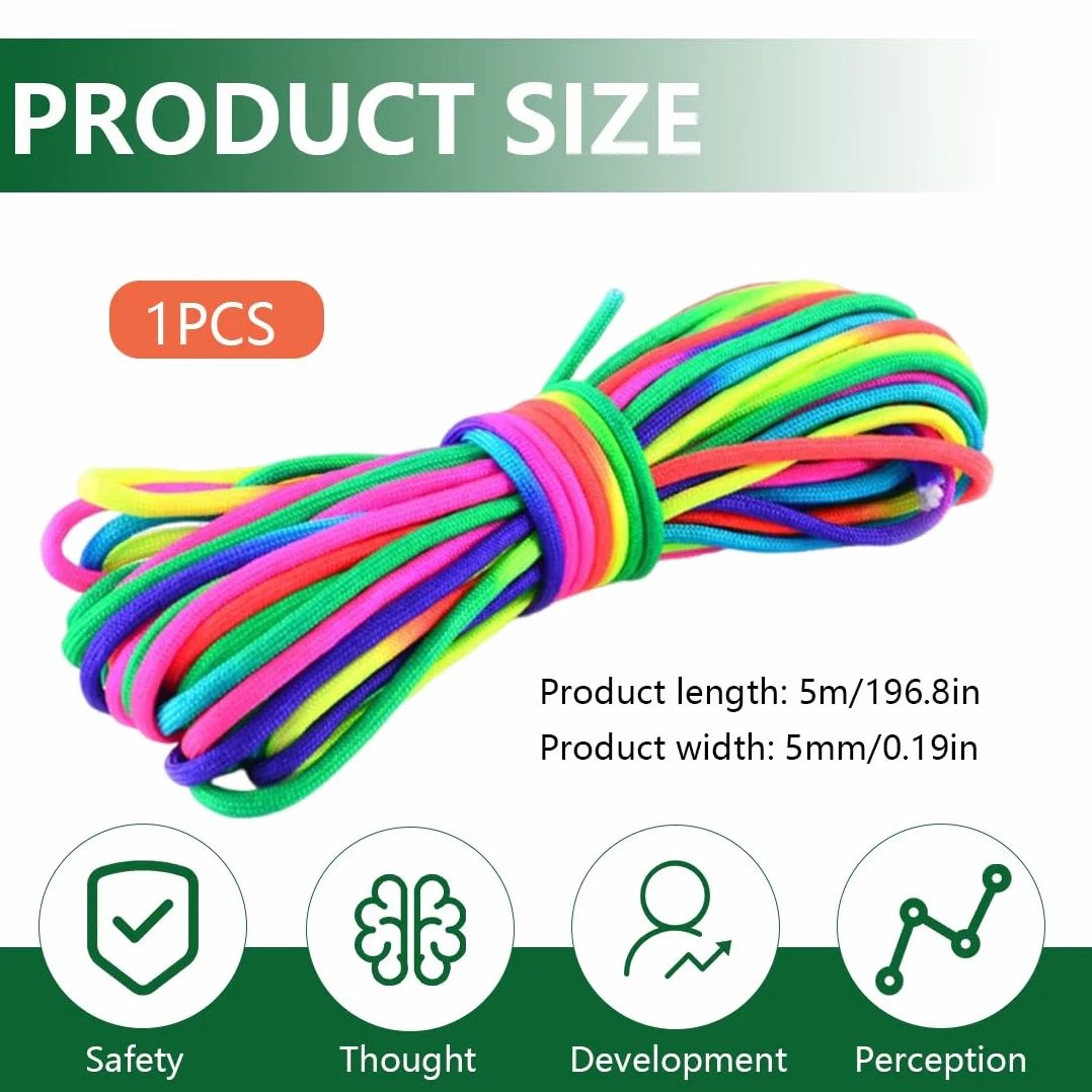 Elastico arcobaleno 5 m gioco di salto bambini interno esterno regalo